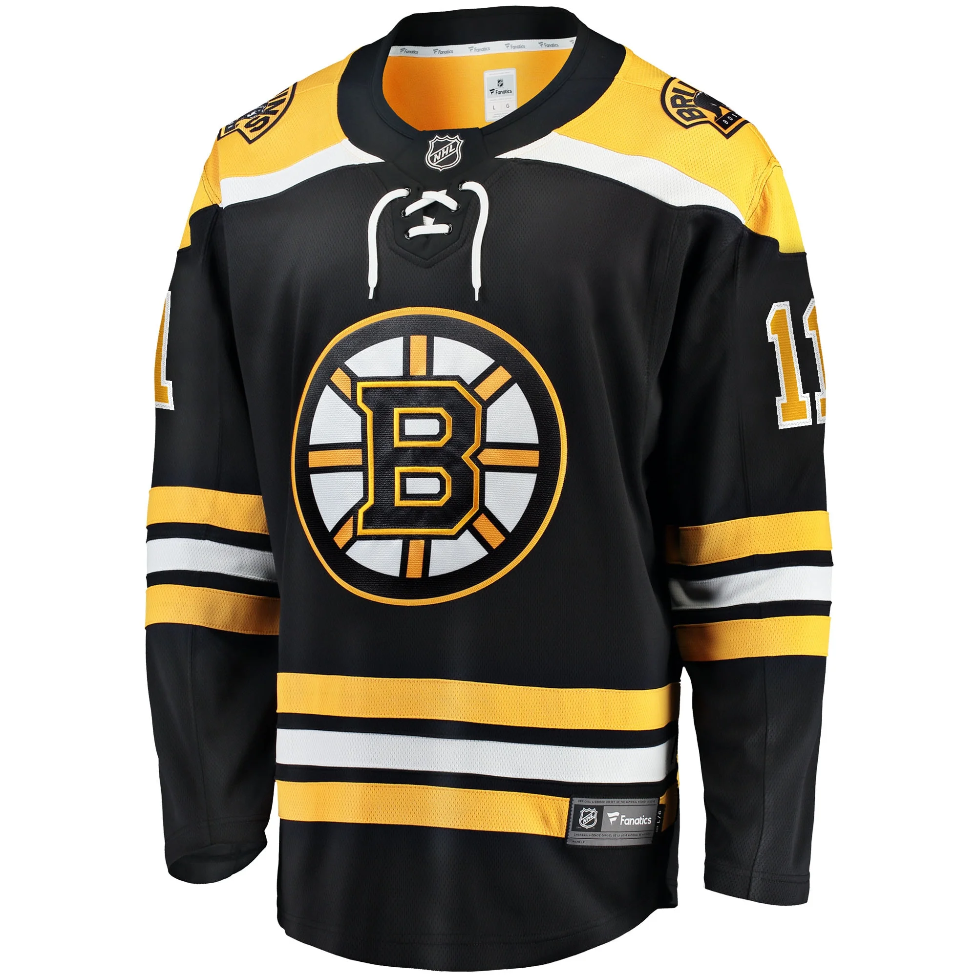 Men's Fanatics Trent Frederic Black Boston Bruins Home Breakaway Player Jersey