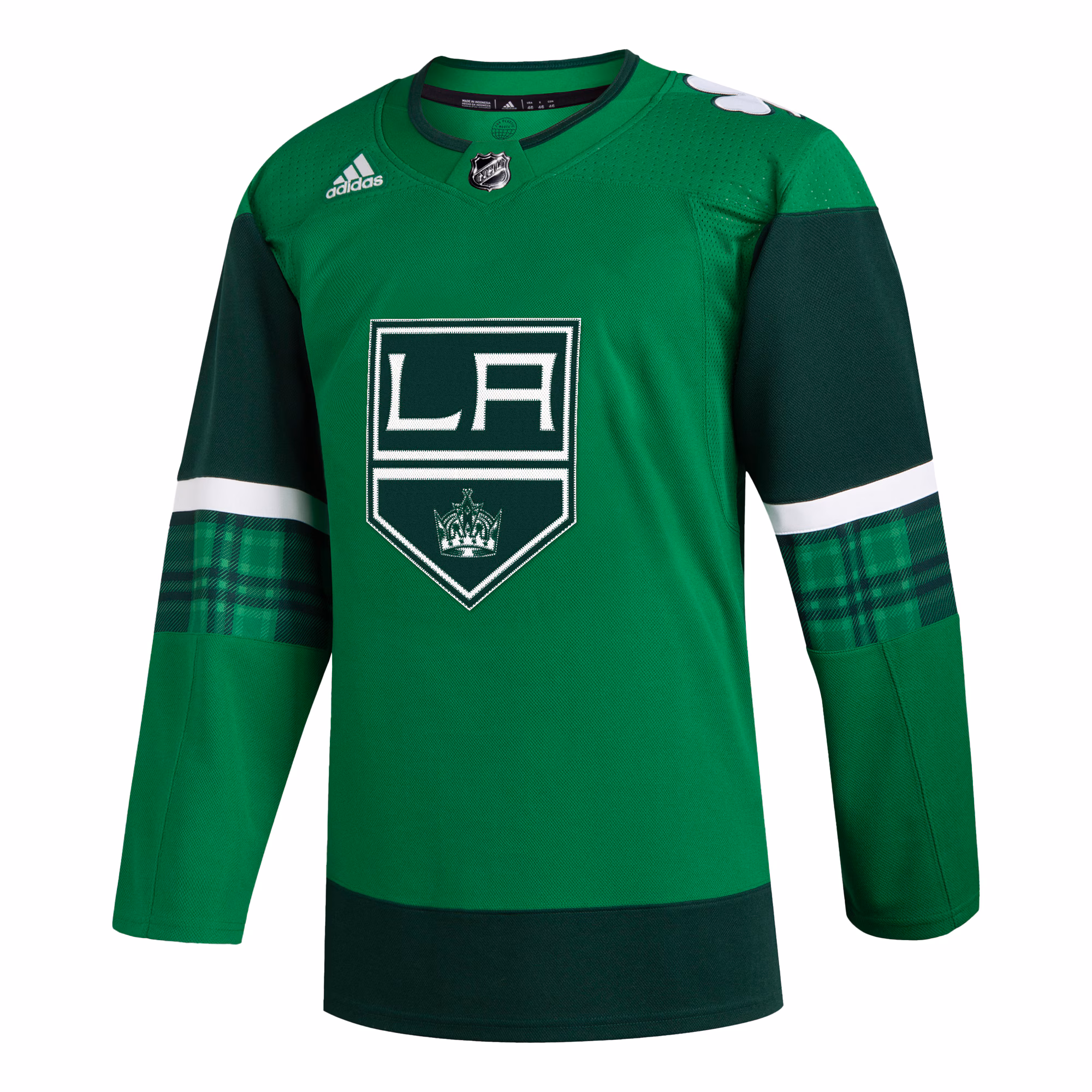 Los Angeles Kings adidas 2023 St. Patrick's Day Primegreen Authentic Jersey - Kelly Green