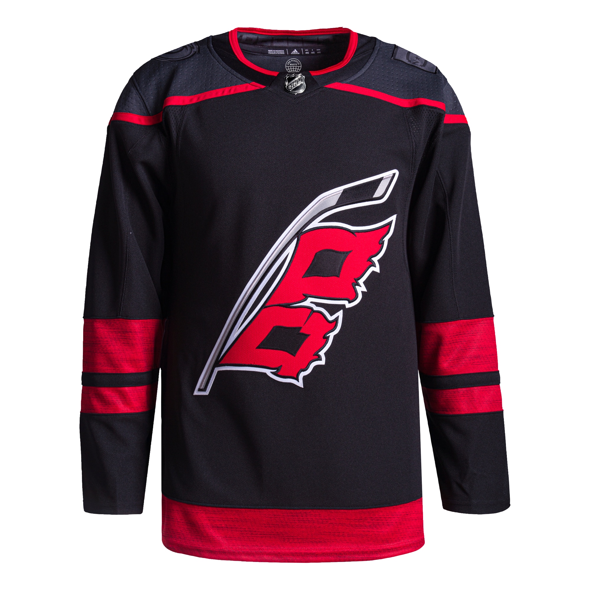Carolina Hurricanes adidas Home Primegreen Authentic Jersey - Black