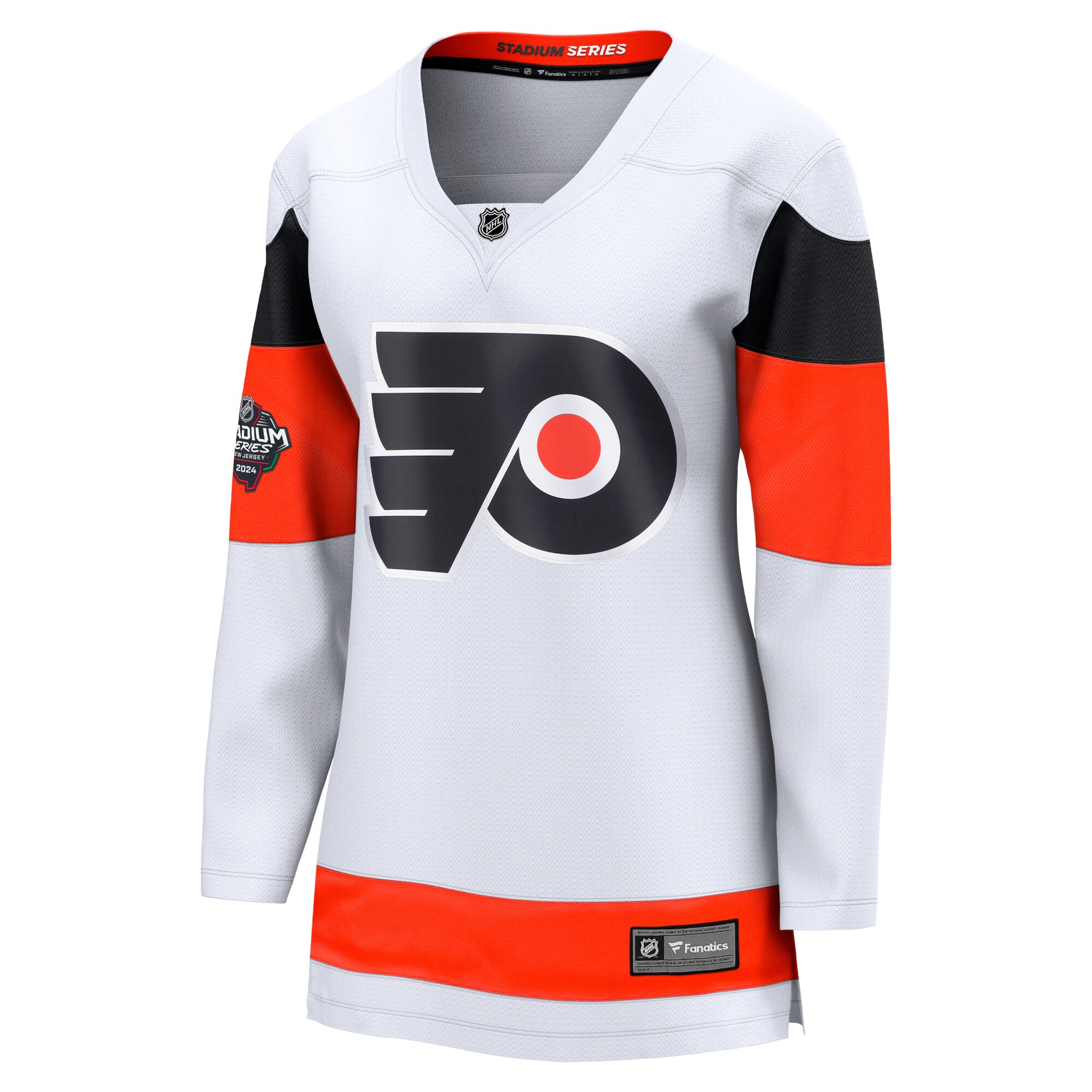 Philadelphia Flyers Fanatics Women's 2024 NHL Stadium Series Breakaway Jersey – White