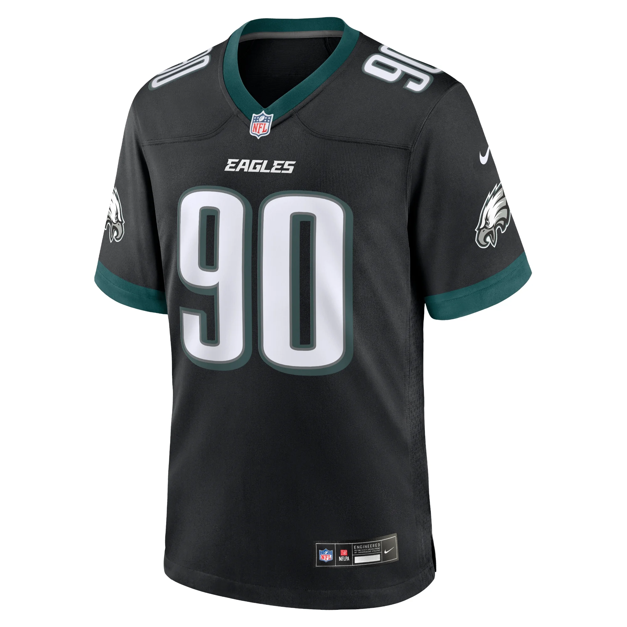 Men's Nike Jordan Davis Black Philadelphia Eagles Alternate Game Jersey