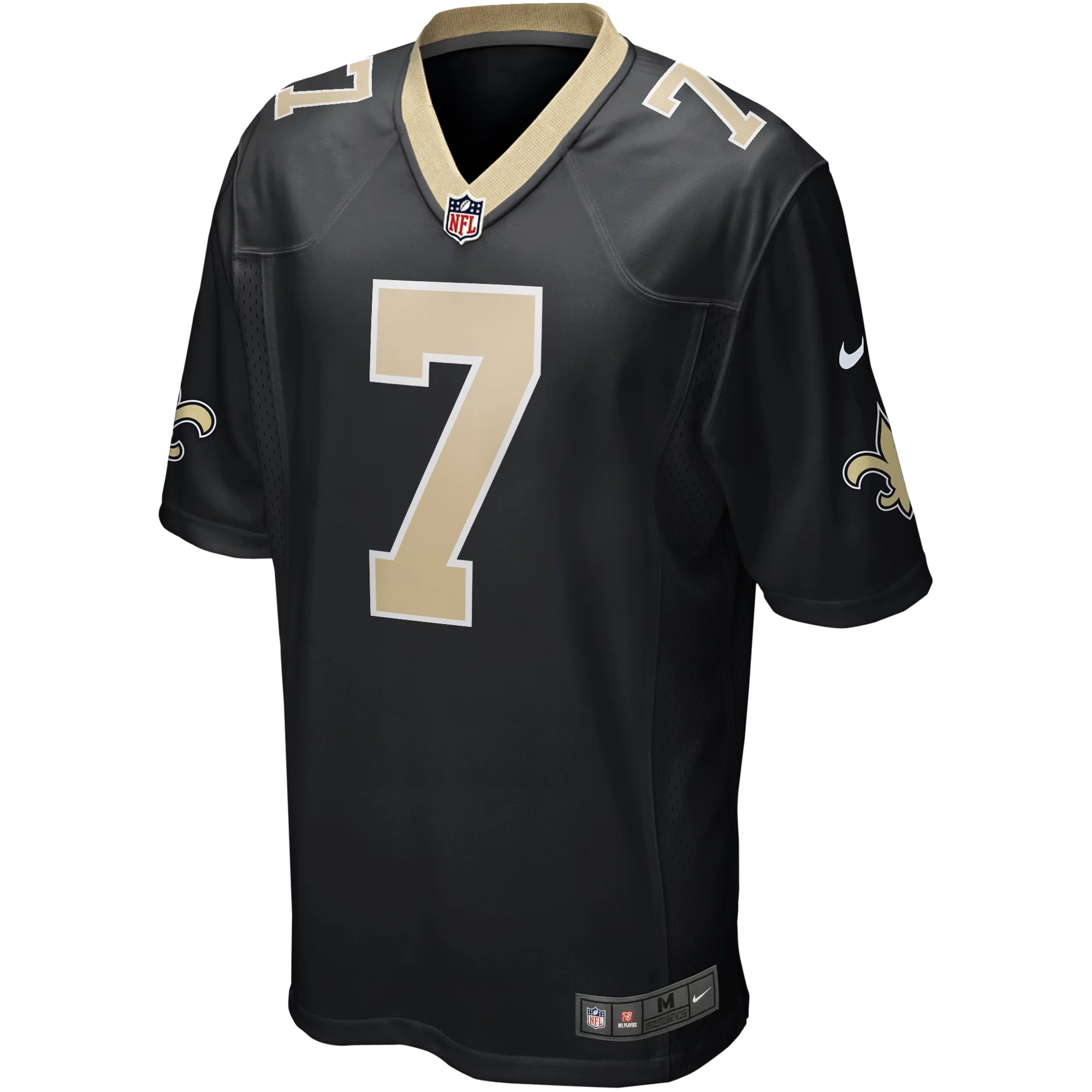 Men's Nike Morten Andersen Black New Orleans Saints Game Retired Player Jersey
