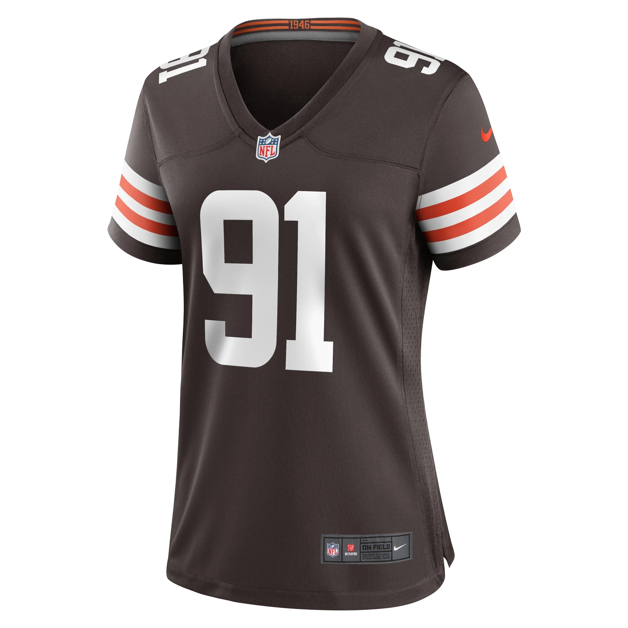 Women's Nike Alex Wright Brown Cleveland Browns Team Game Jersey