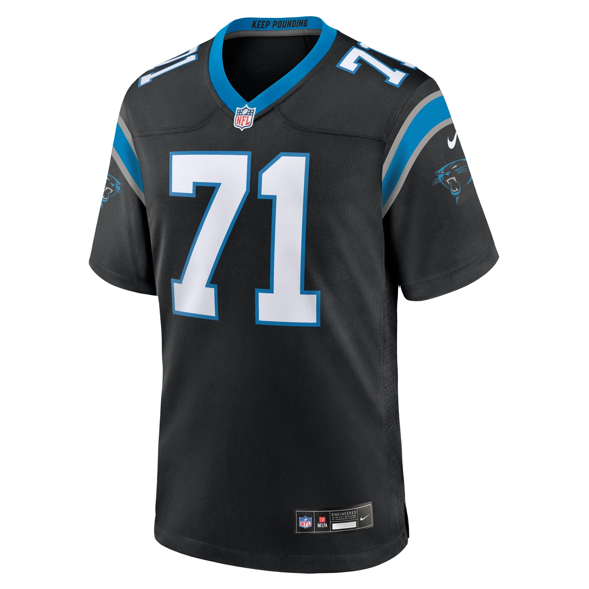 Men's Nike Chris Wormley Black Carolina Panthers Game Jersey