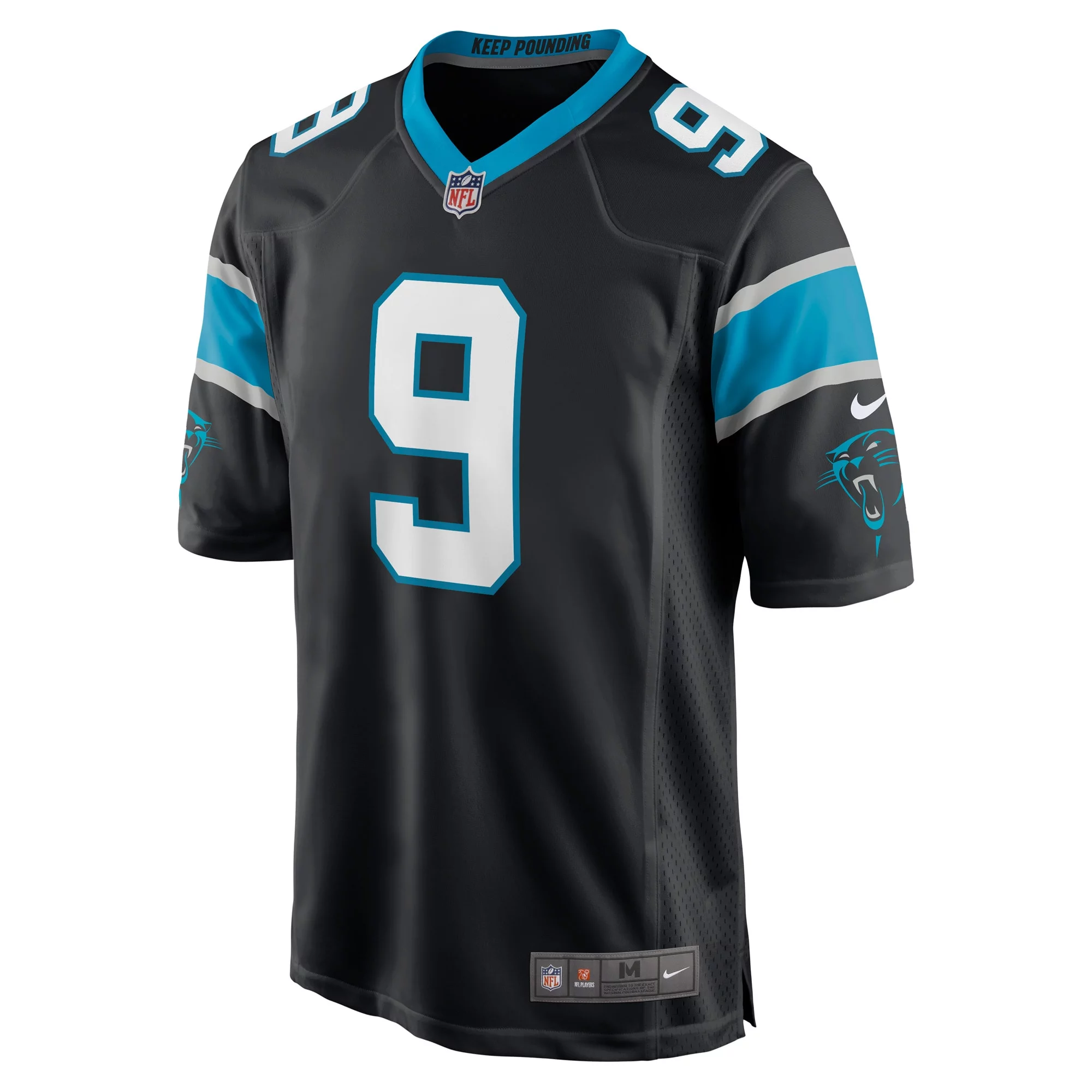 Men's Nike Matt Corral Black Carolina Panthers Player Game Jersey