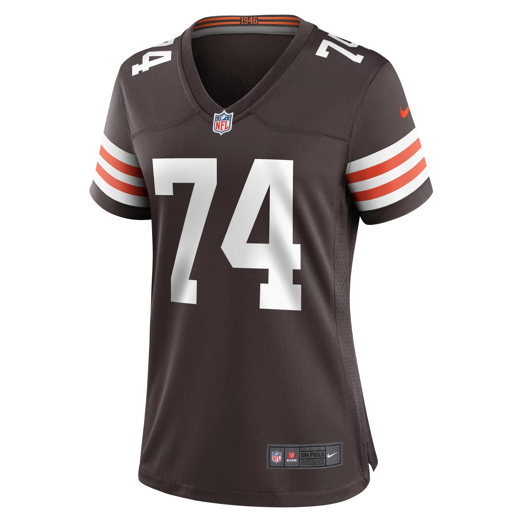 Women's Nike Alex Leatherwood Brown Cleveland Browns Team Game Jersey