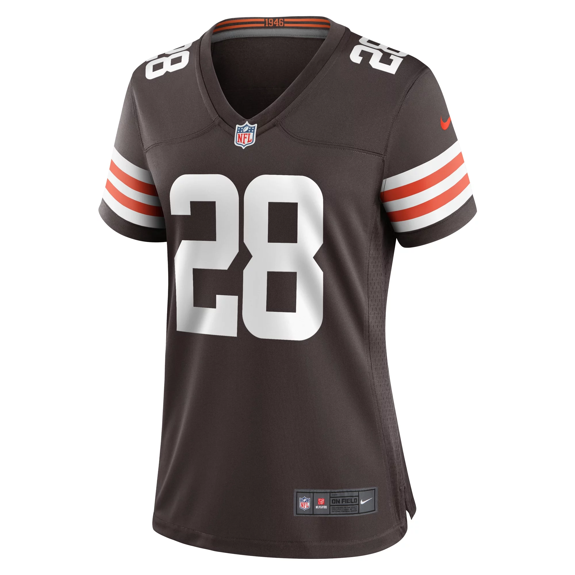 Women's Nike Mike Ford Brown Cleveland Browns Team Game Jersey
