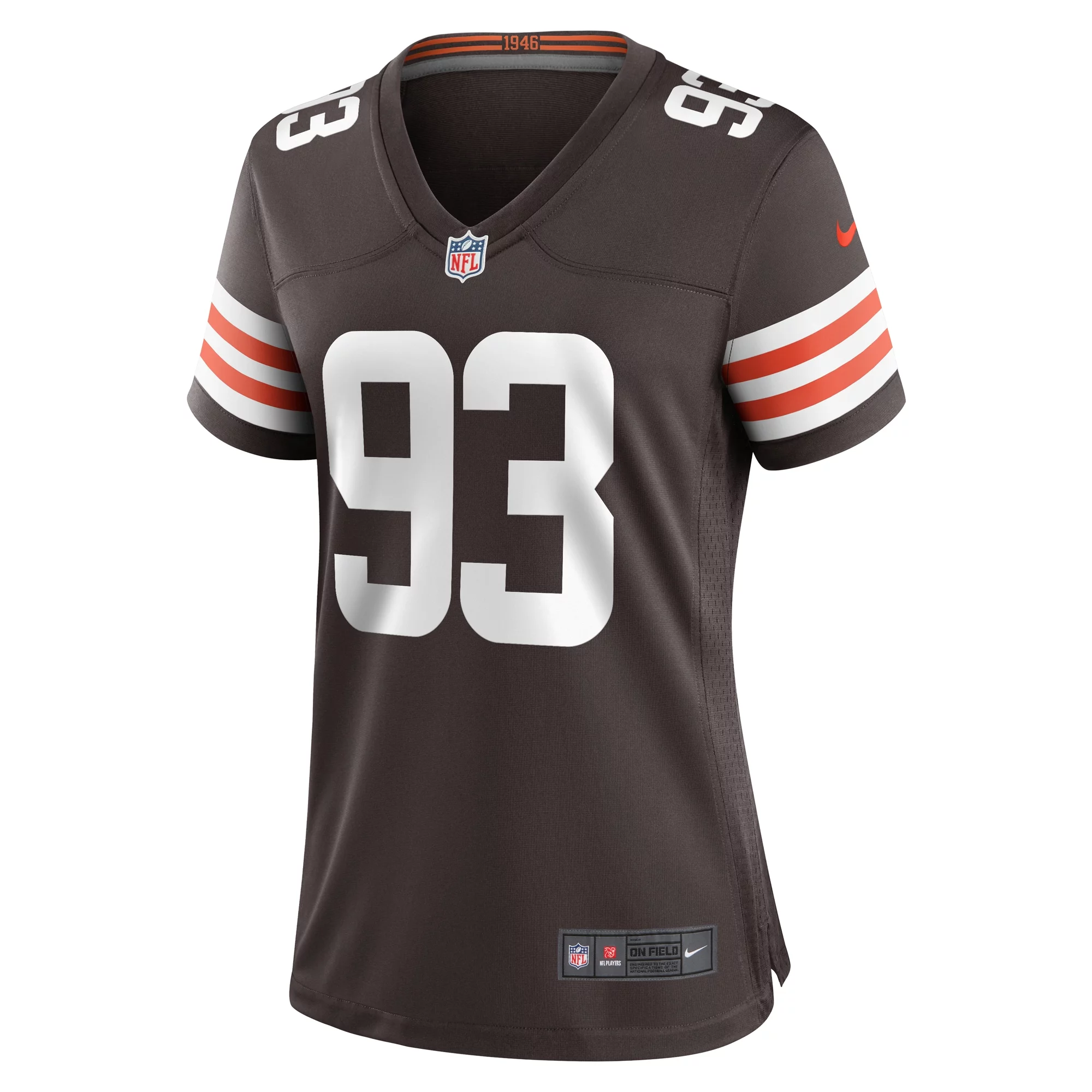 Women's Nike Shelby Harris Brown Cleveland Browns Team Game Jersey