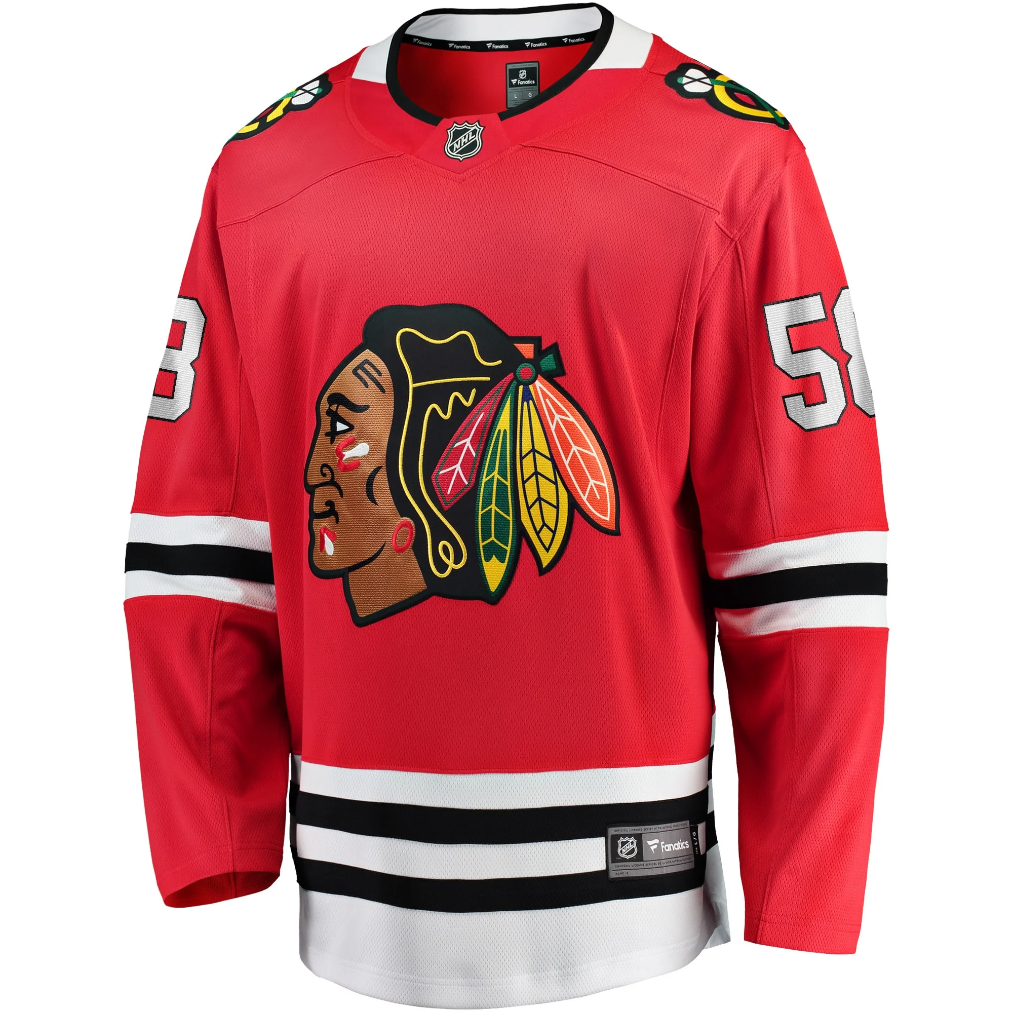 Men's Fanatics Branded MacKenzie Entwistle Red Chicago Blackhawks Home Breakaway Player Jersey
