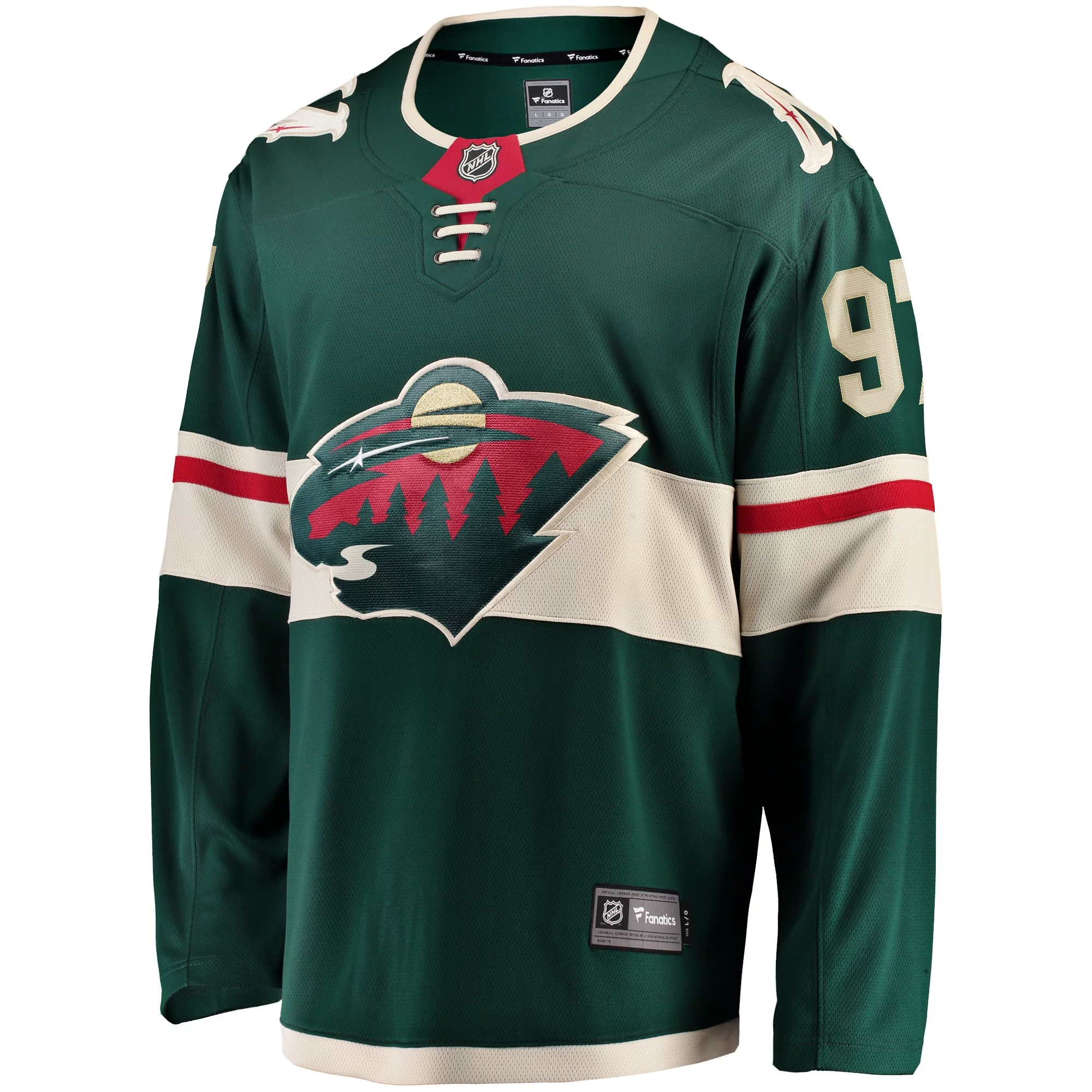 Men's Fanatics Kirill Kaprizov Green Minnesota Wild Home Breakaway Replica Jersey