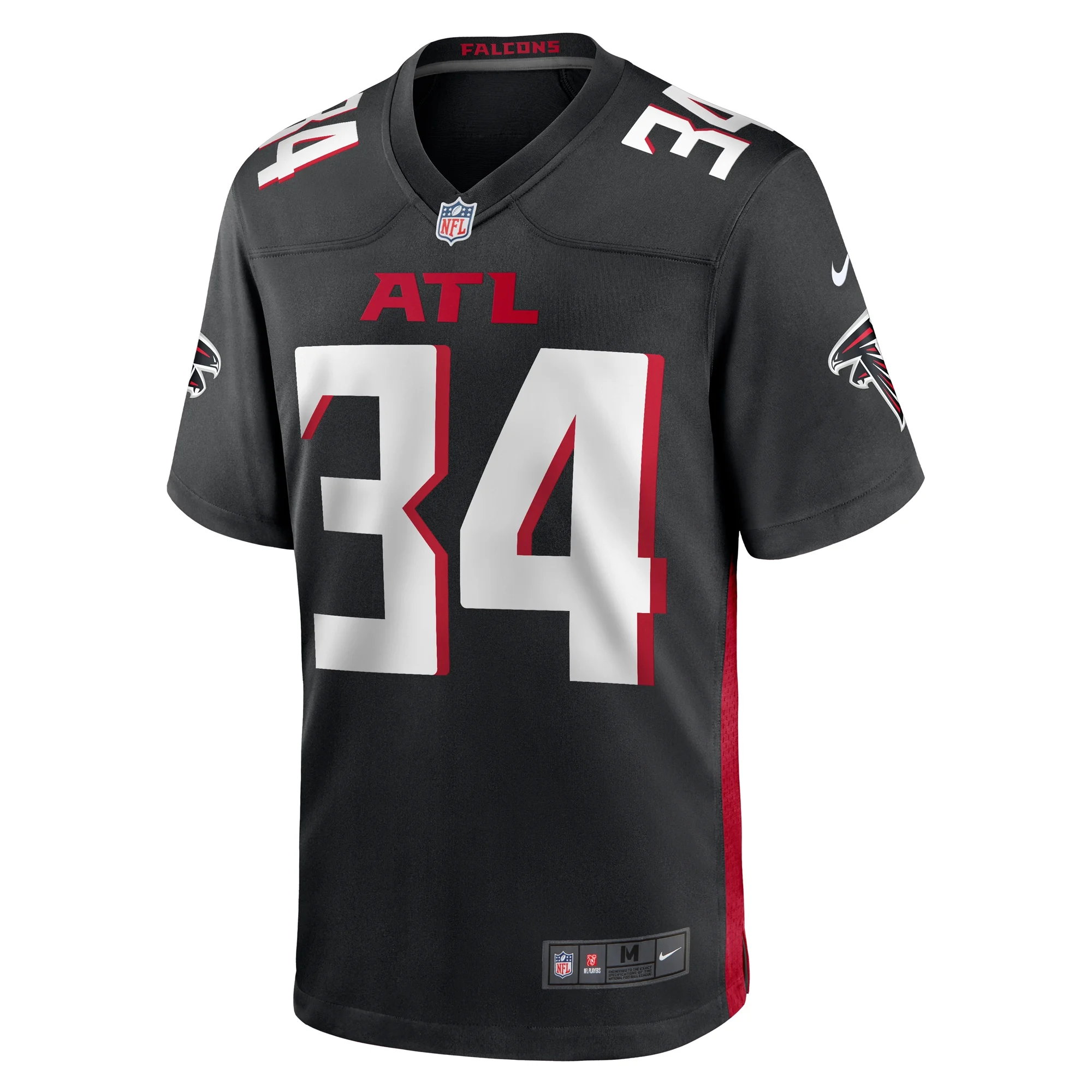 Men's Nike Clark Phillips III Black Atlanta Falcons Team Game Jersey