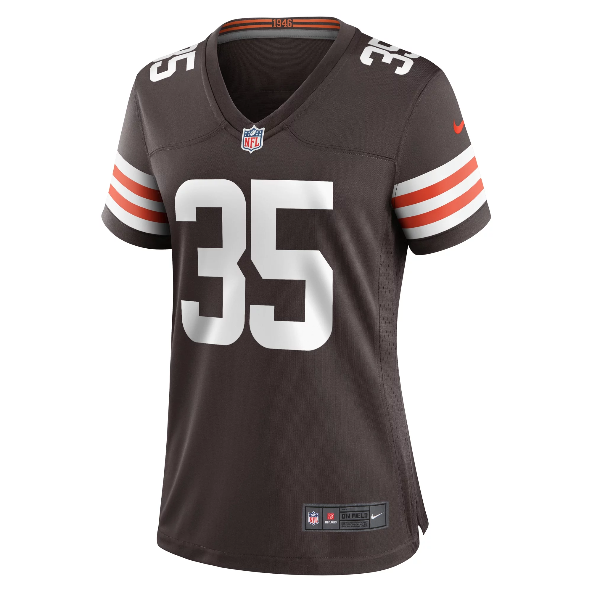Women's Nike Charlie Thomas Brown Cleveland Browns Team Game Jersey