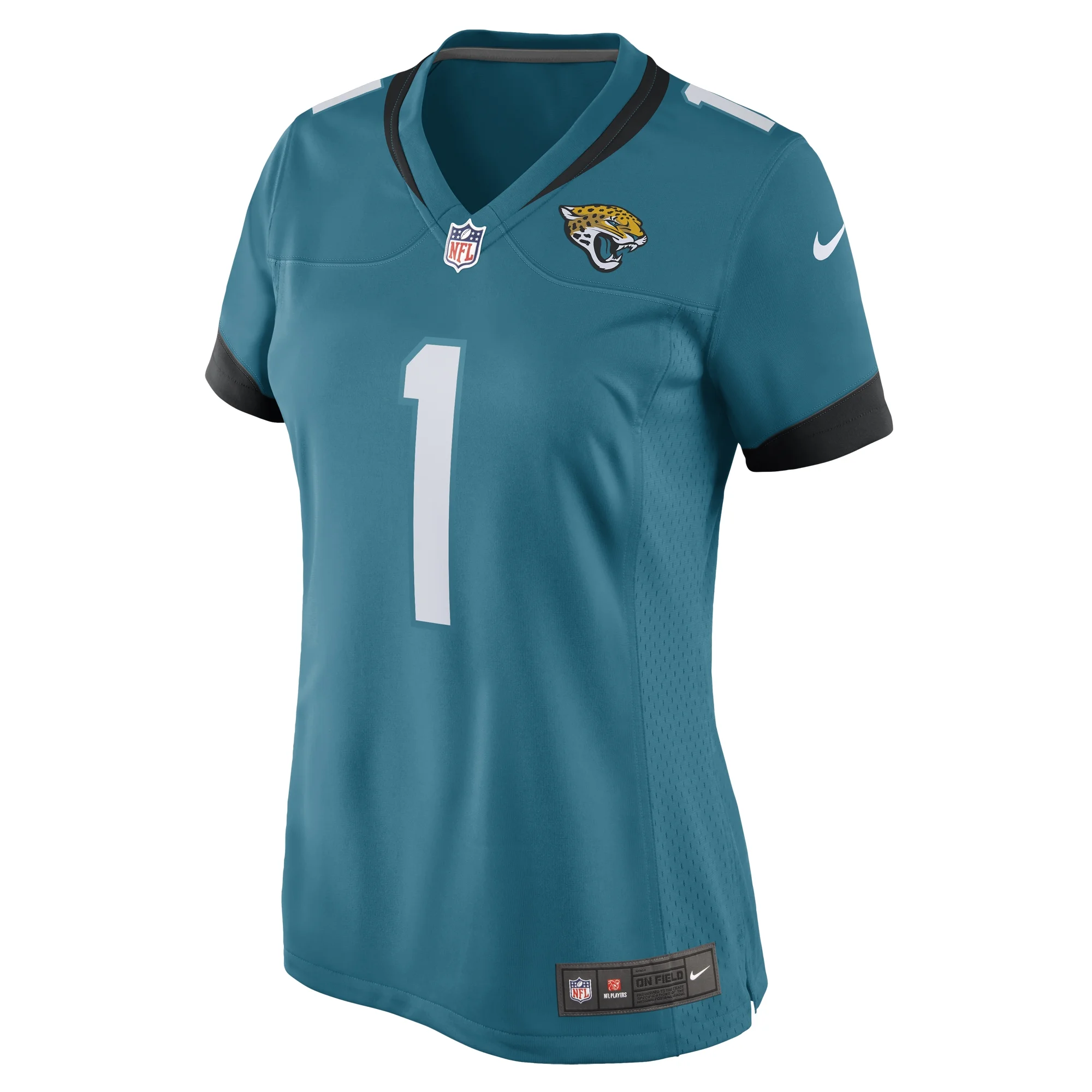 Women's Nike Number 1 Mom Teal Jacksonville Jaguars Game Jersey