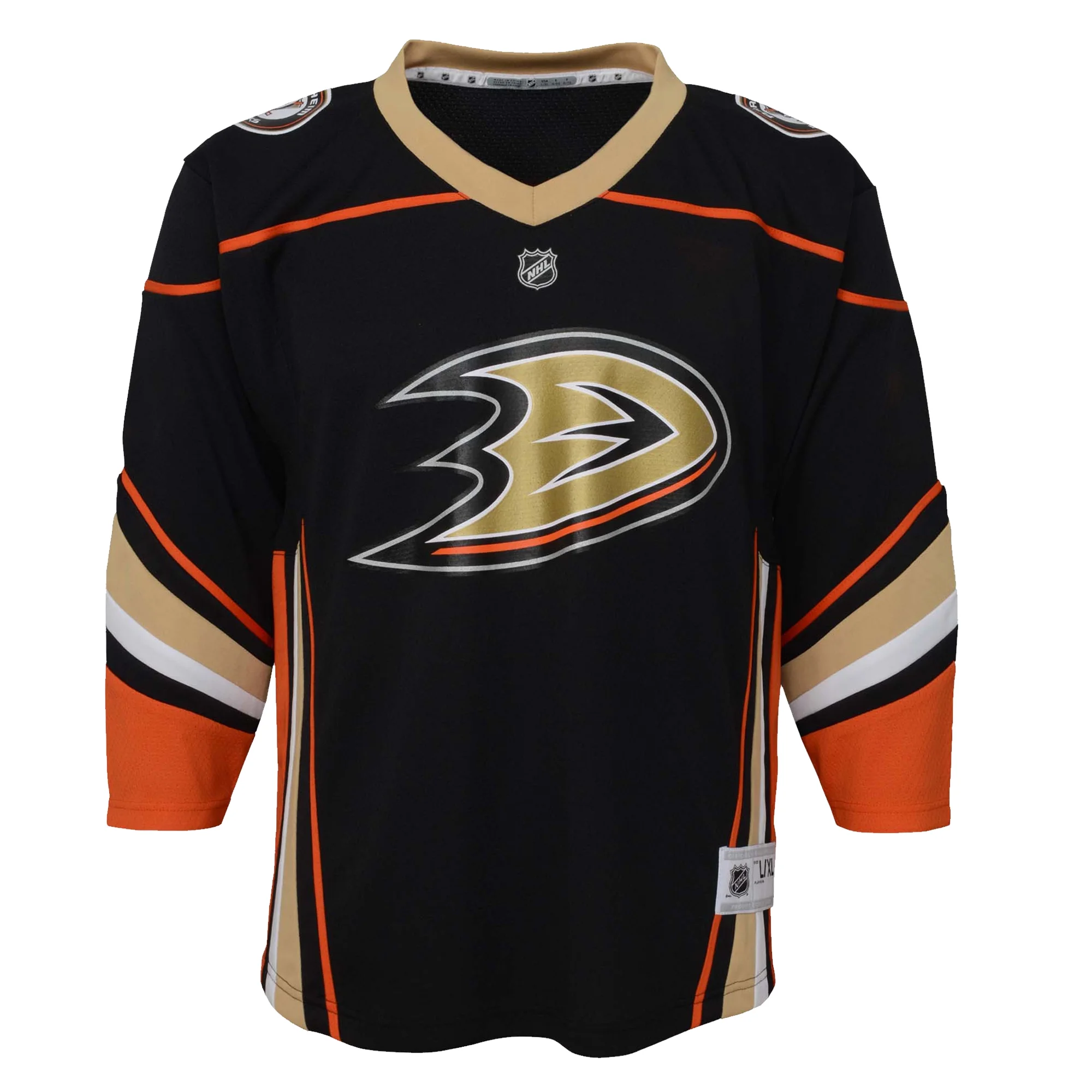 Youth Black Anaheim Ducks Home Replica Jersey