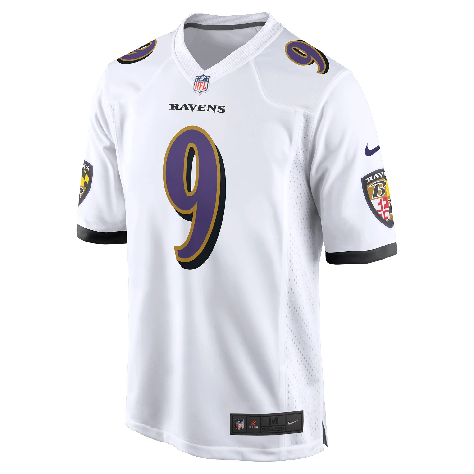 Men's Nike Justin Tucker White Baltimore Ravens Game Jersey
