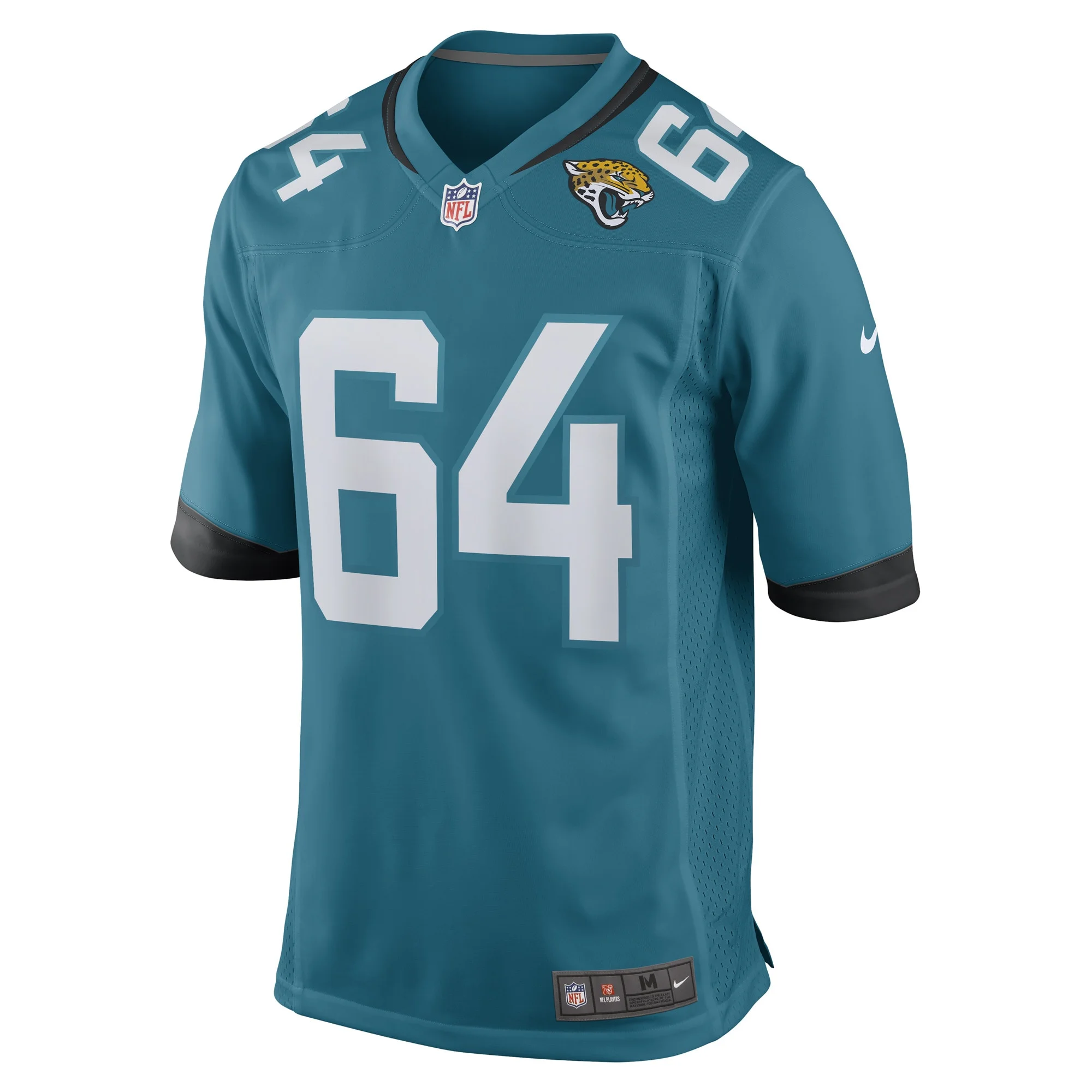 Men's Nike Coy Cronk Teal Jacksonville Jaguars Game Player Jersey