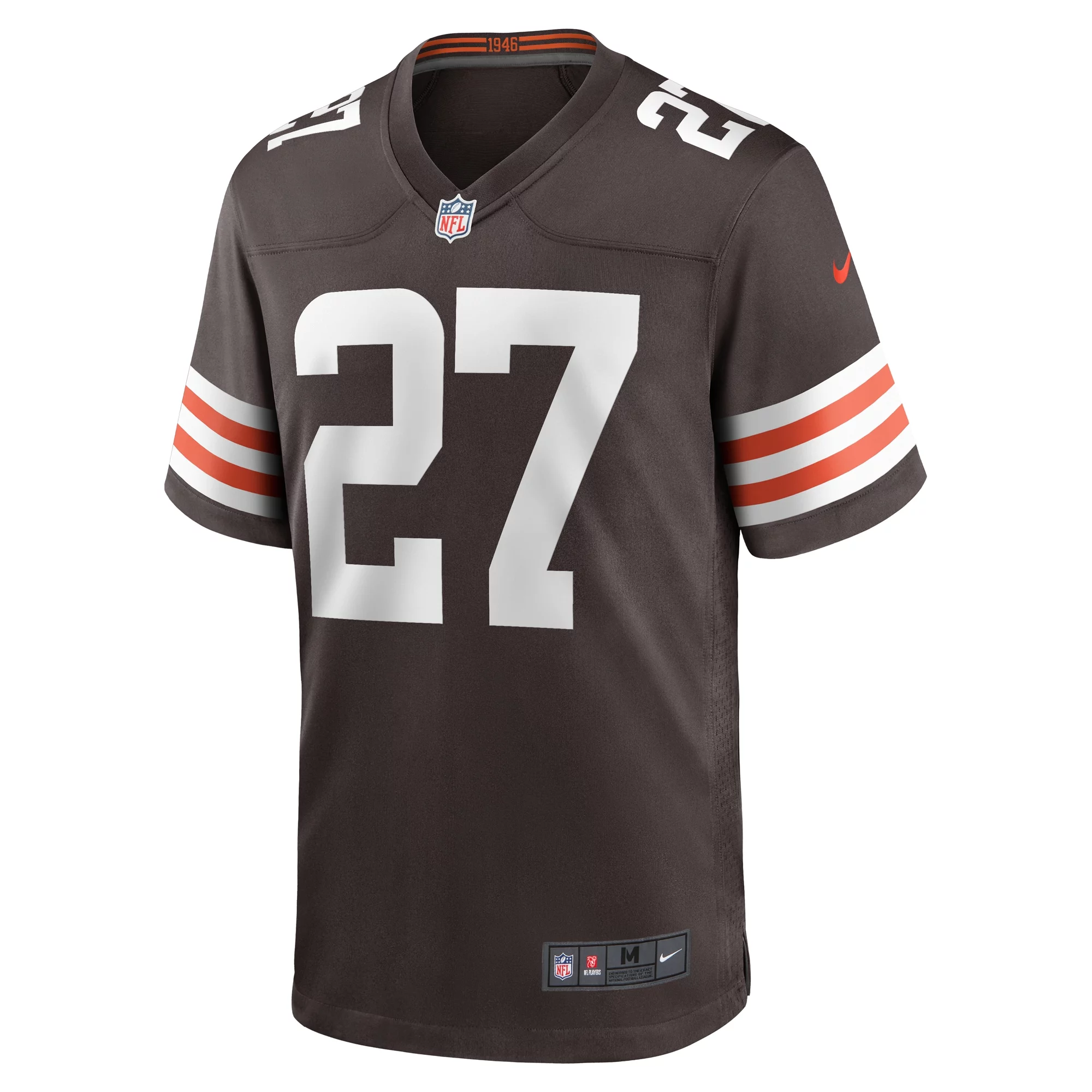 Men's Nike Lorenzo Burns Brown Cleveland Browns Team Game Jersey