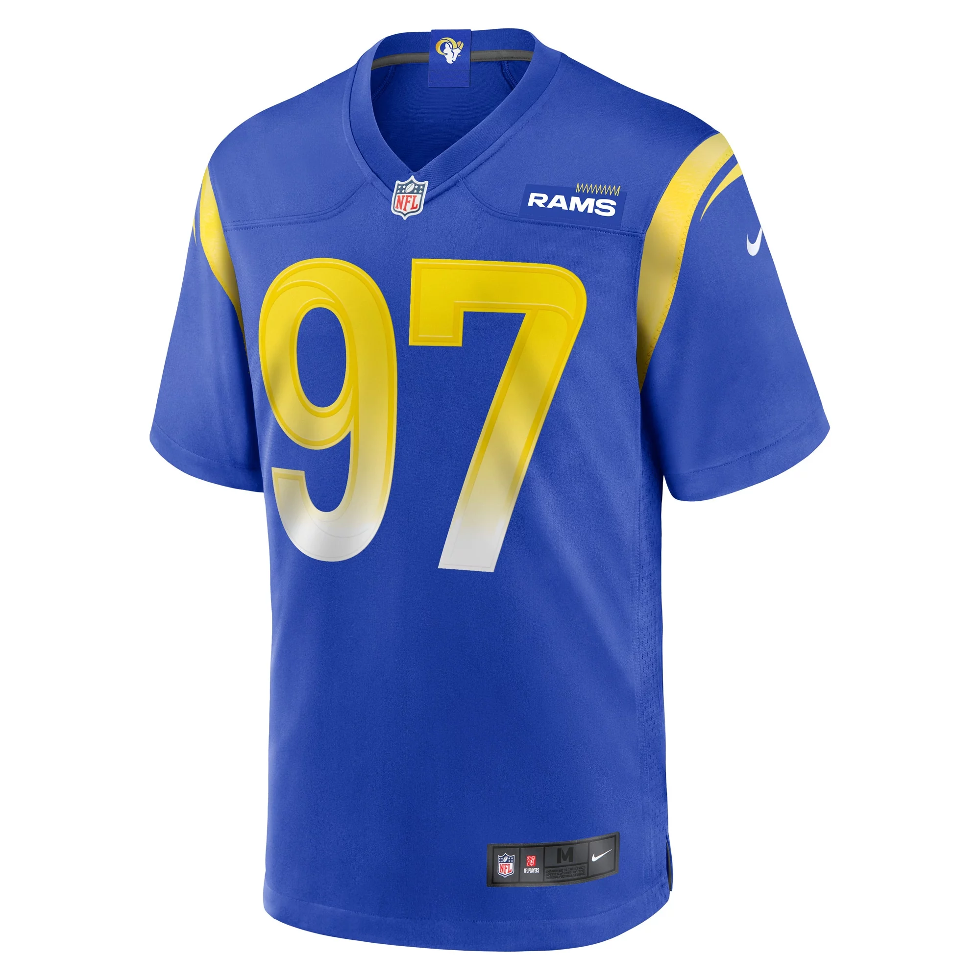 Men's Nike Michael Hoecht Royal Los Angeles Rams Game Player Jersey