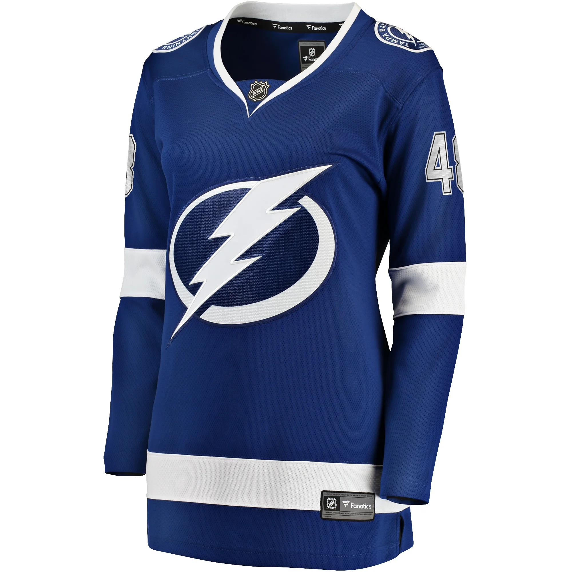 Women's Fanatics Nick Perbix Blue Tampa Bay Lightning Home Breakaway Player Jersey