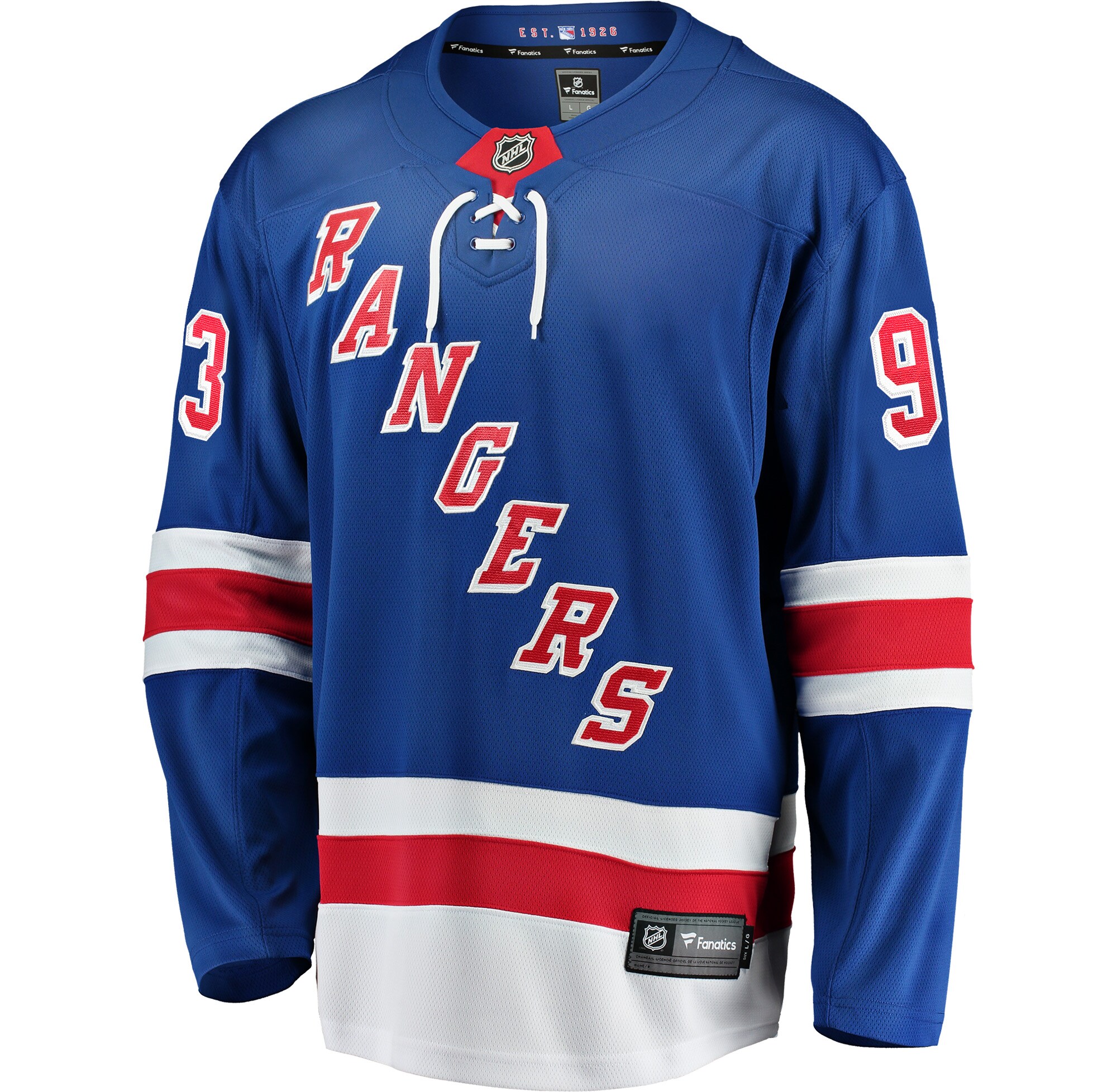 Mika Zibanejad New York Rangers Fanatics Premier Breakaway Player Jersey - Royal