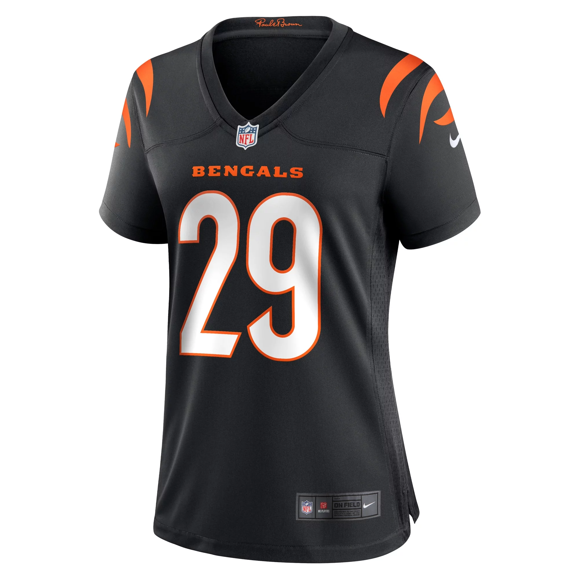 Women's Nike Cam Taylor-Britt Black Cincinnati Bengals Game Player Jersey