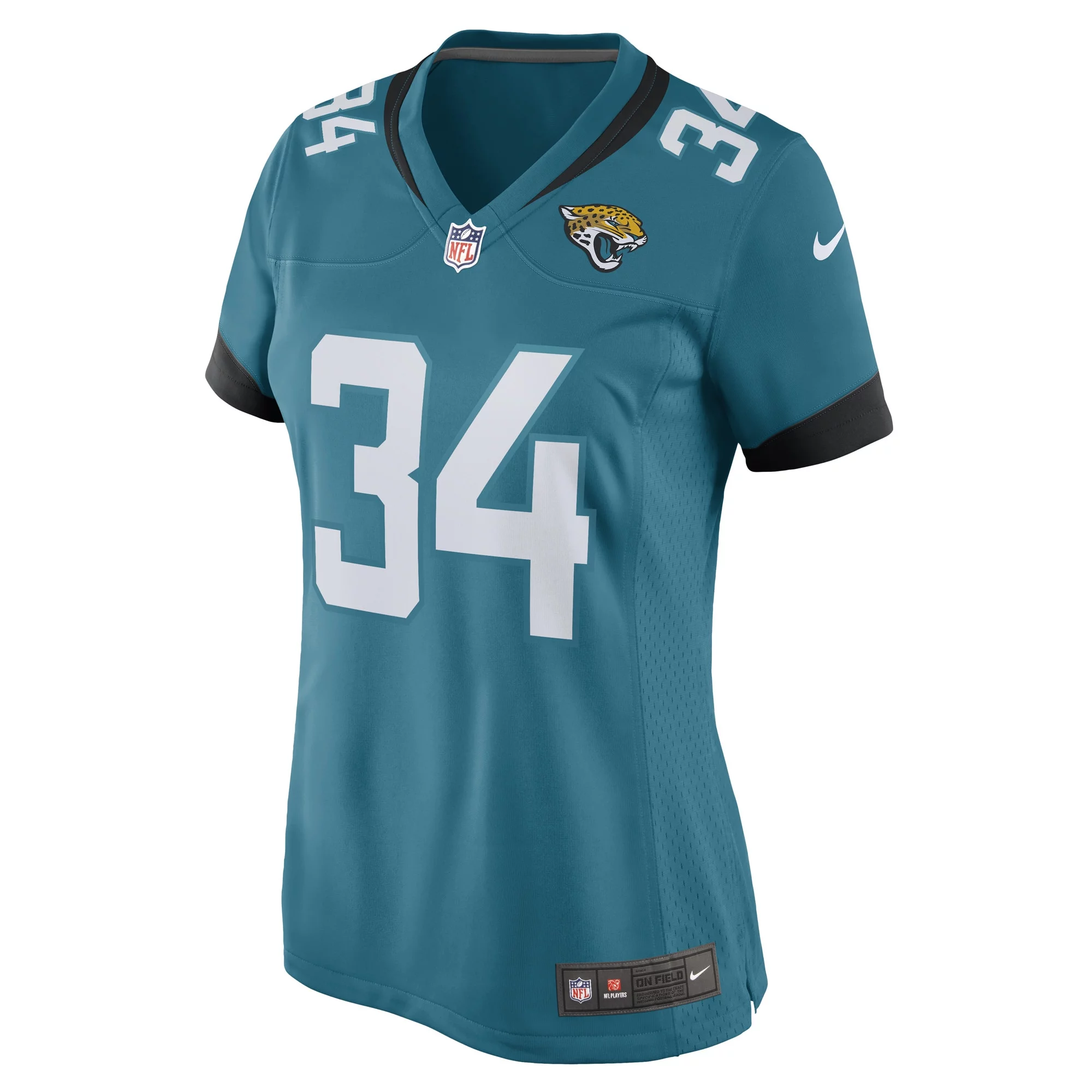 Women's Nike Gregory Junior Teal Jacksonville Jaguars Game Player Jersey