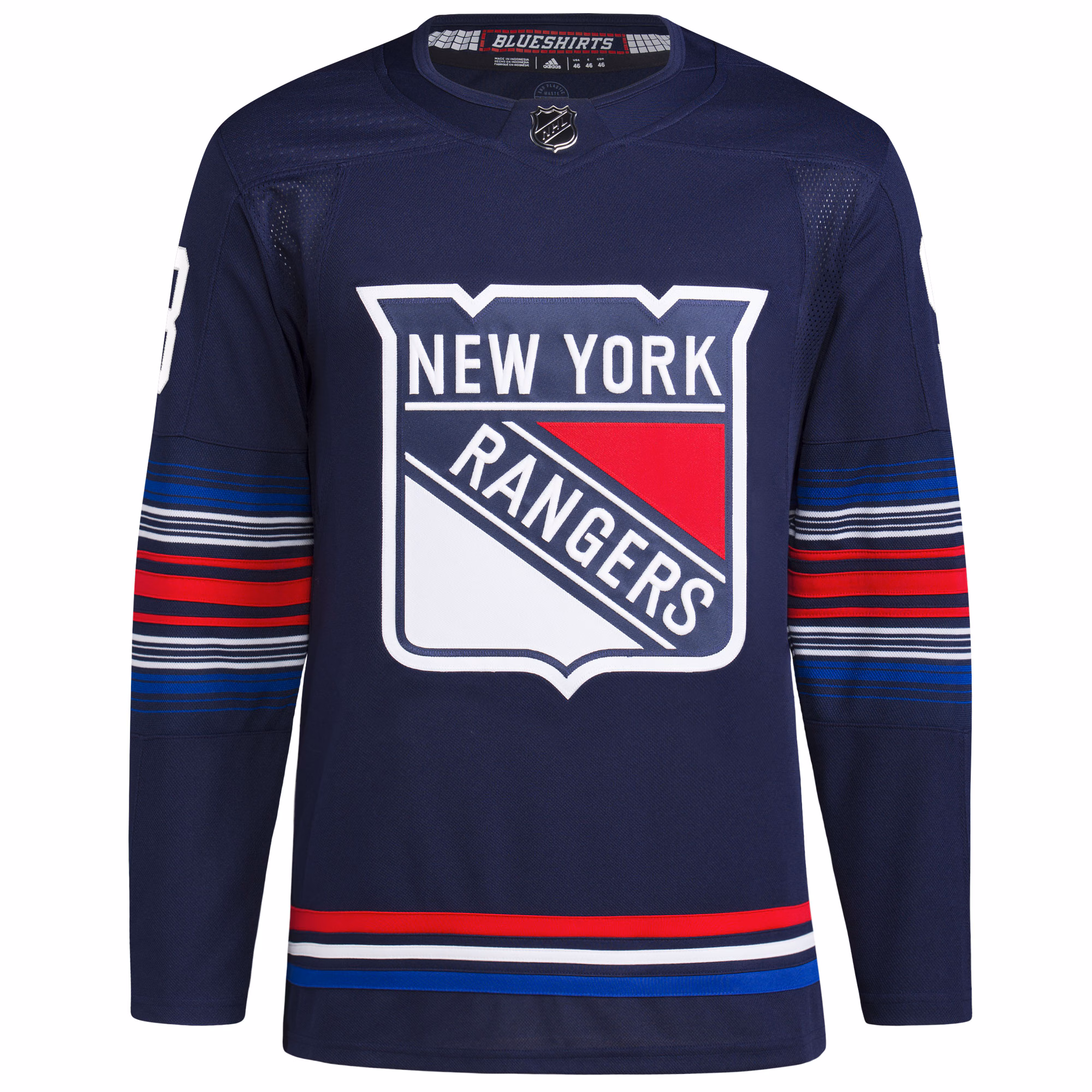 Mika Zibanejad New York Rangers adidas Alternate Authentic Primegreen Player Jersey - Navy