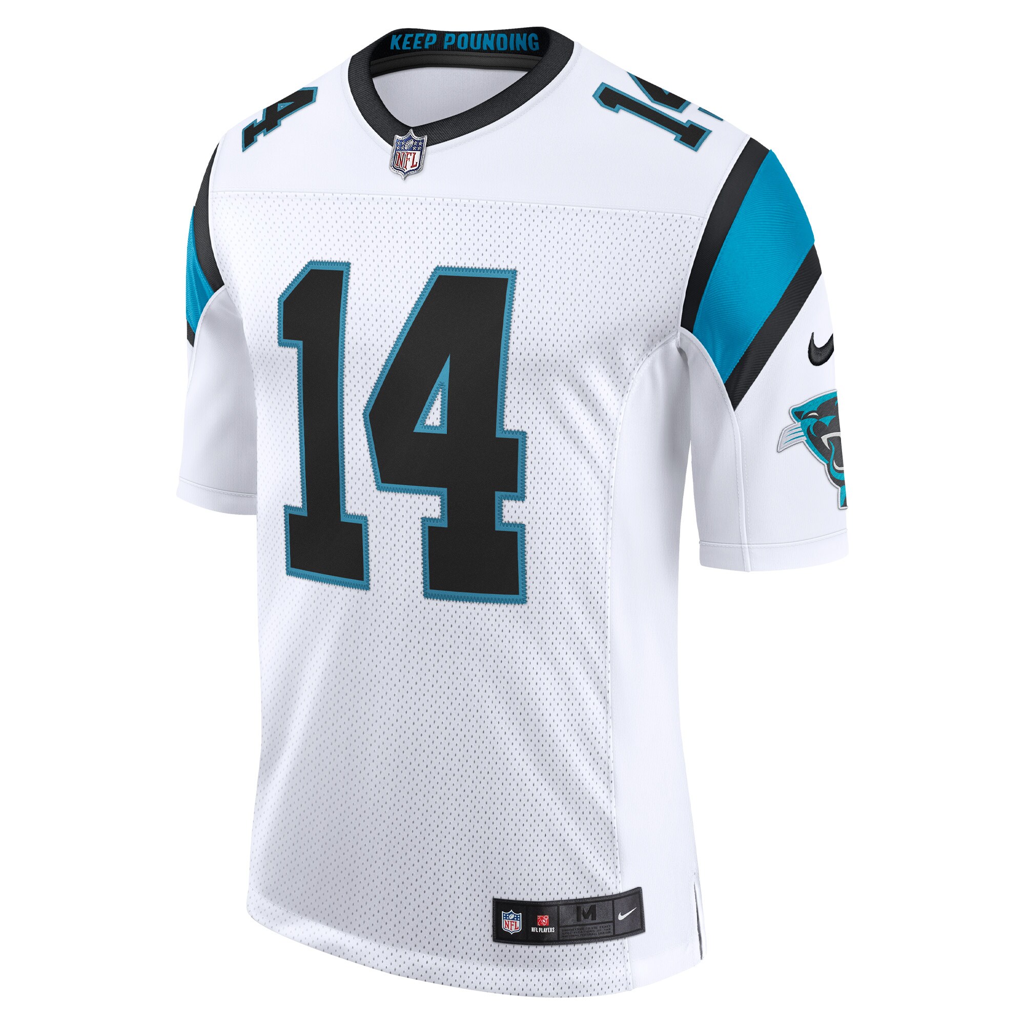 Men's Nike Sam Darnold White Carolina Panthers Vapor Limited Jersey