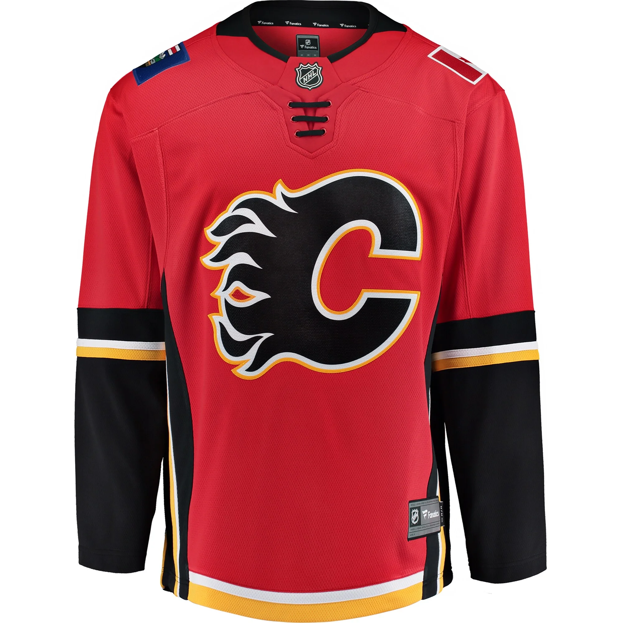 Youth Fanatics Red/Black Calgary Flames Premier Breakaway Alternate Jersey