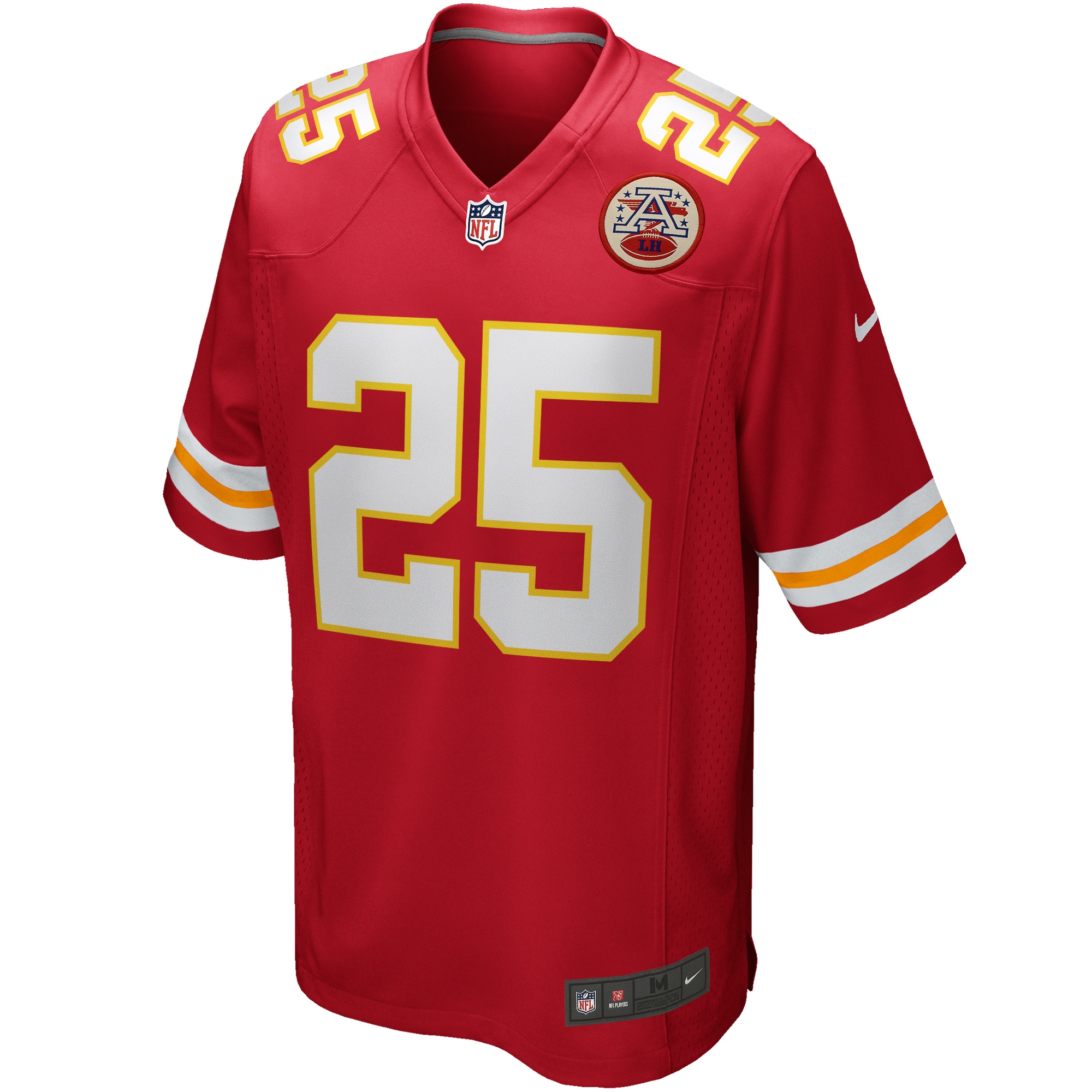 Men's Nike Clyde Edwards-Helaire Red Kansas City Chiefs Player Game Jersey