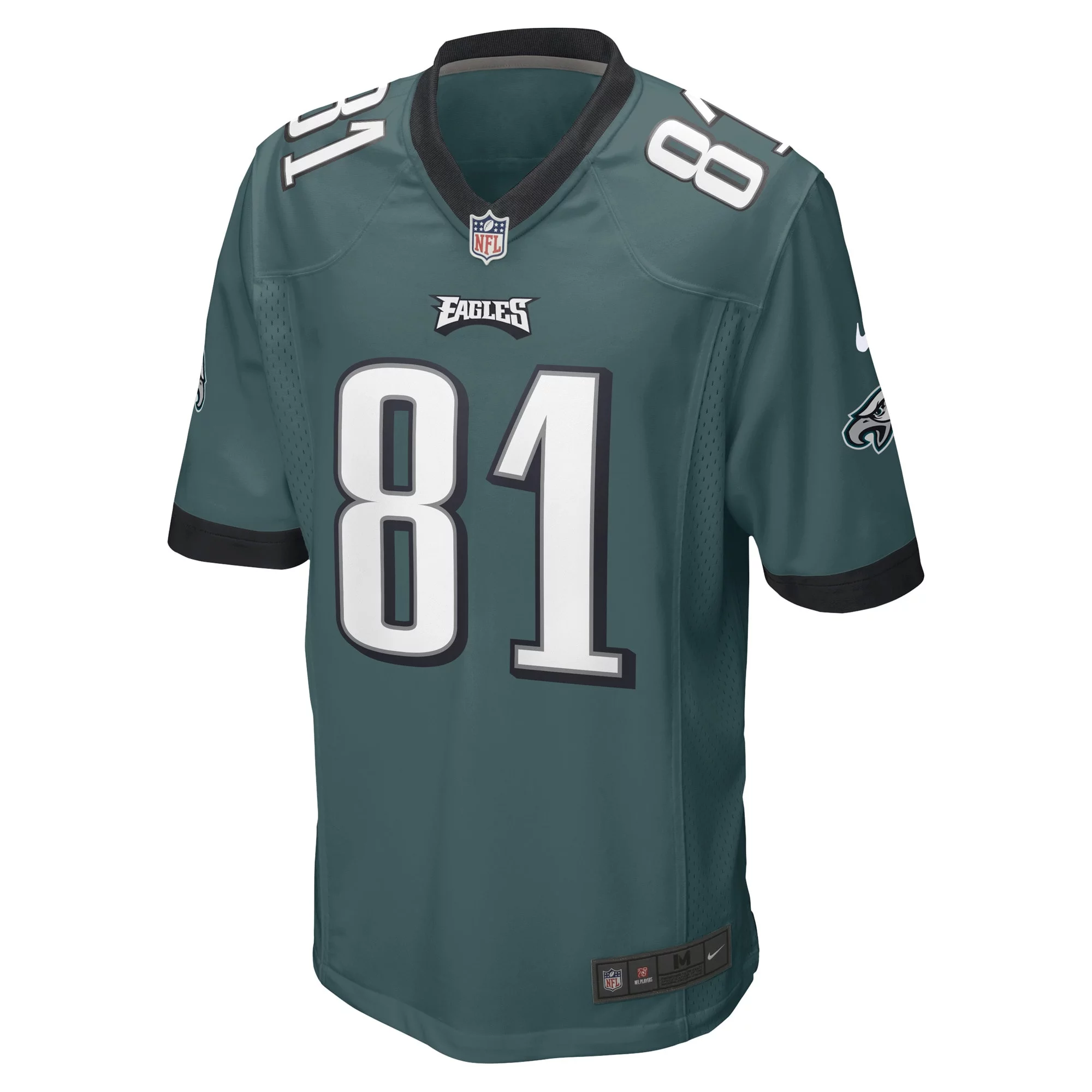 Men's Nike Grant Calcaterra Midnight Green Philadelphia Eagles Game Player Jersey