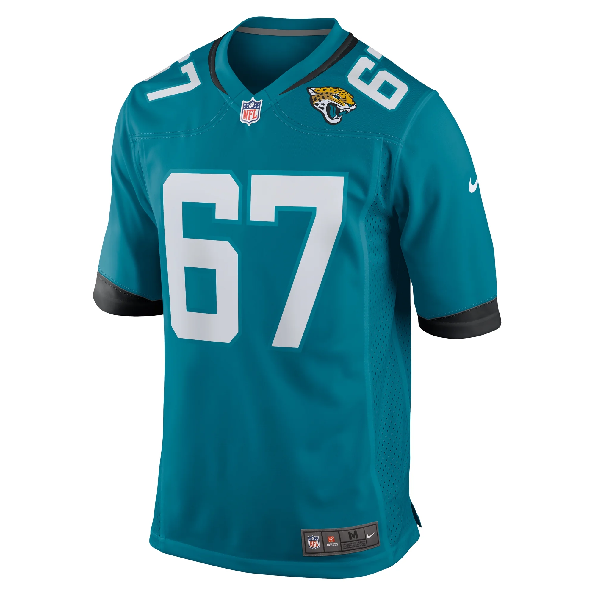 Men's Nike Chandler Brewer Teal Jacksonville Jaguars Game Jersey