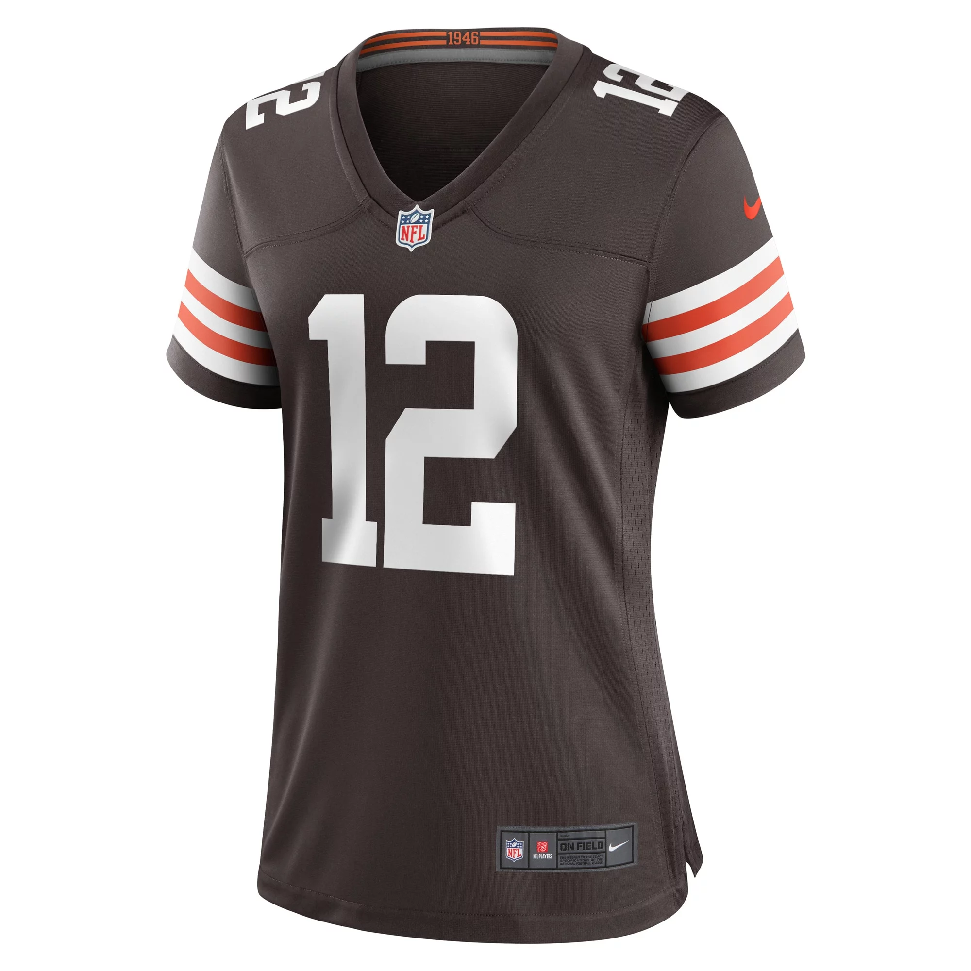 Women's Nike Michael Woods II Brown Cleveland Browns Game Player Jersey