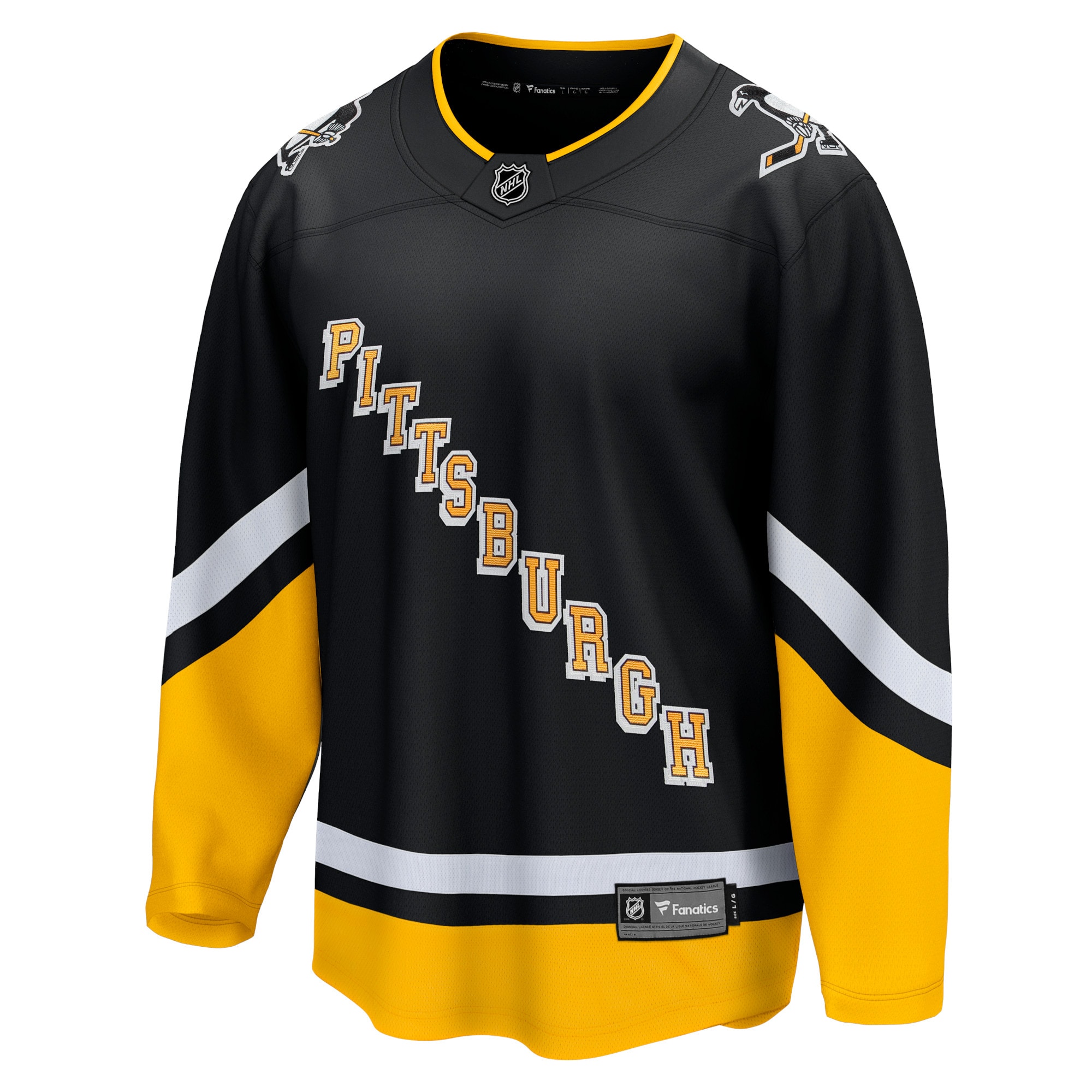 Men's Fanatics Branded Black Pittsburgh Penguins 2021/22 Alternate Premier Breakaway Jersey