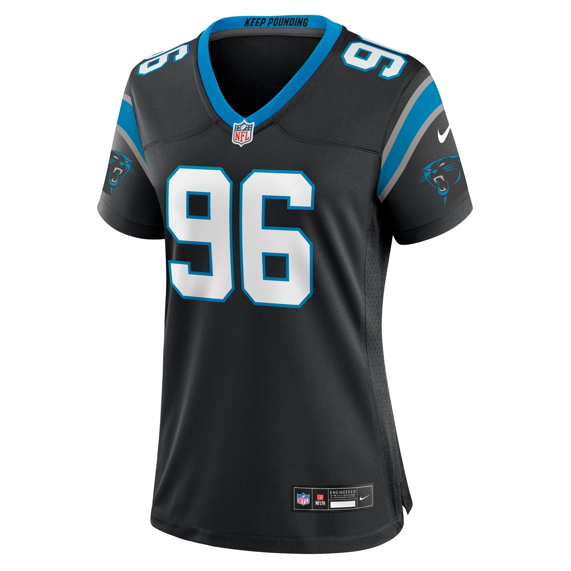Women's Nike DeShawn Williams Black Carolina Panthers Game Player Jersey