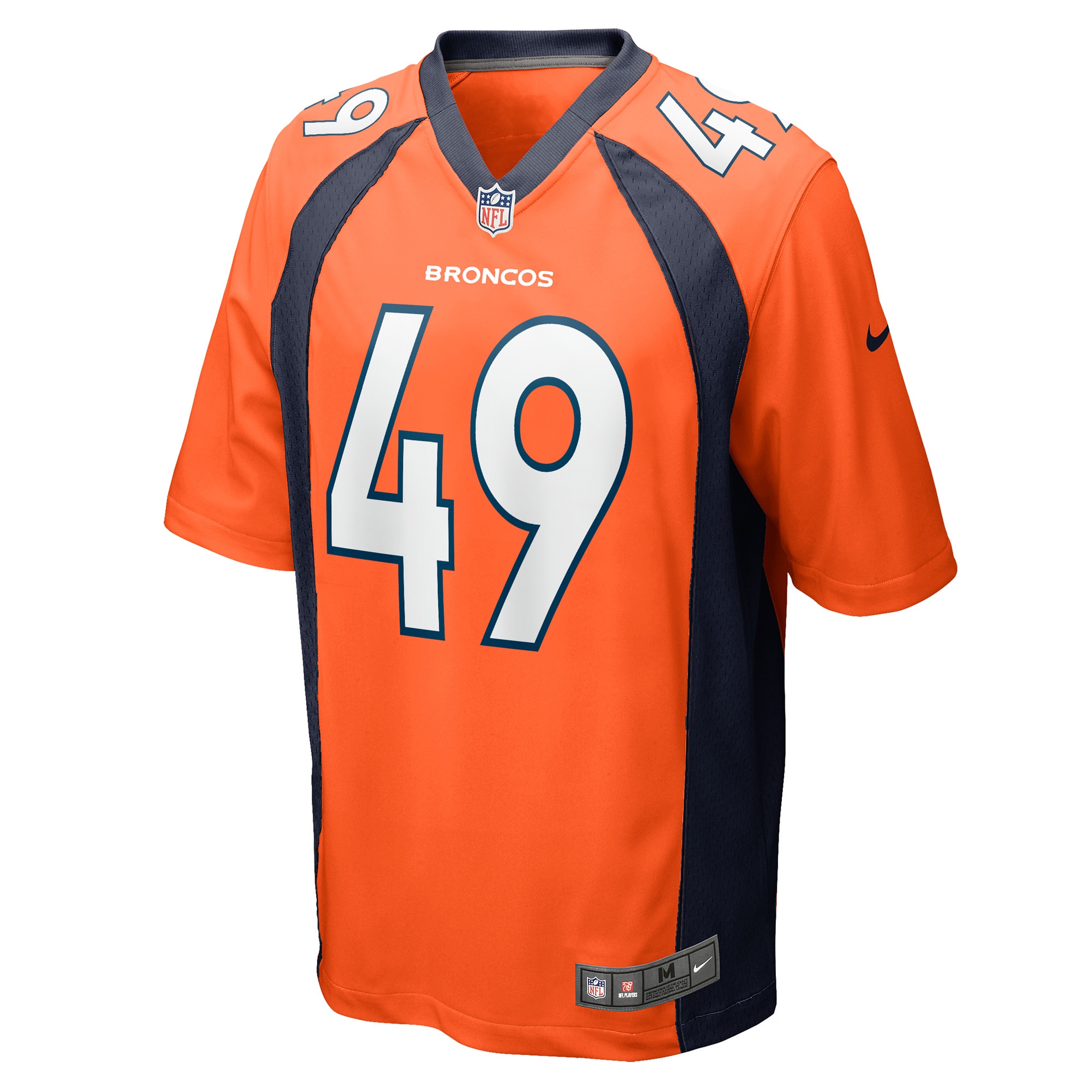 Men's Nike Alex Singleton Orange Denver Broncos Game Player Jersey