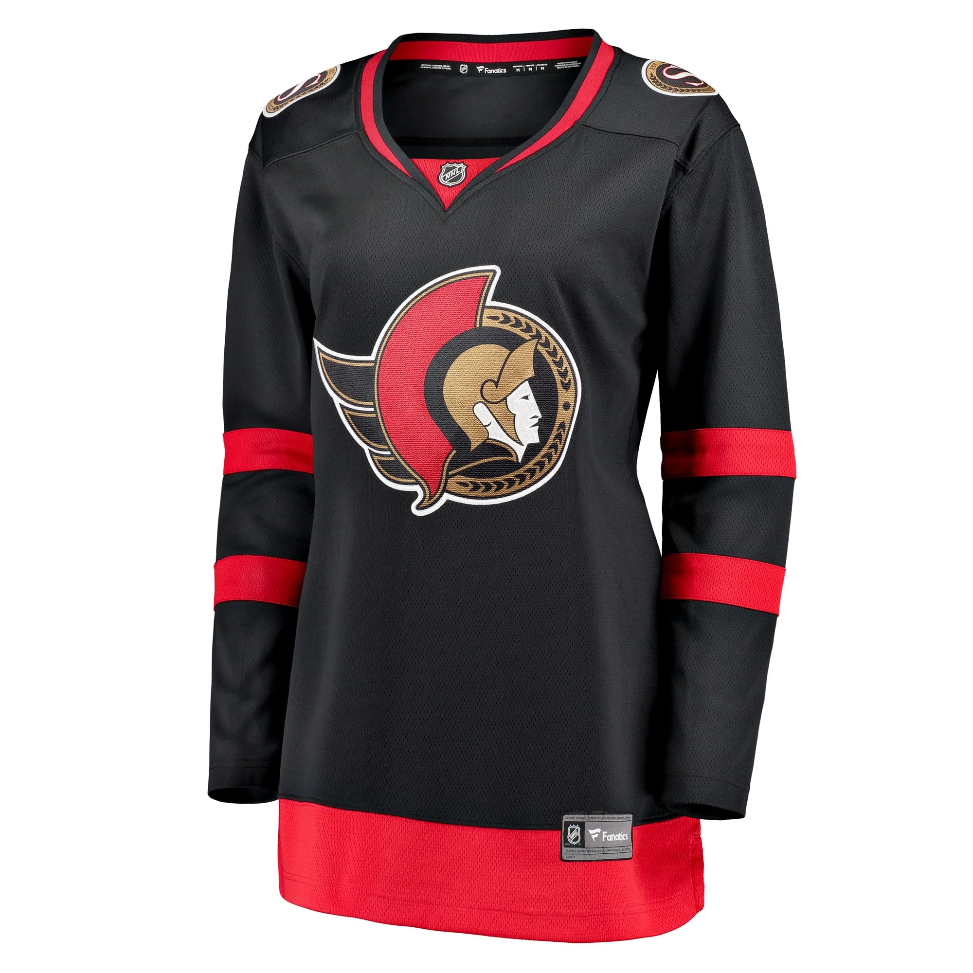 Women's Fanatics Black Ottawa Senators Home Breakaway Jersey