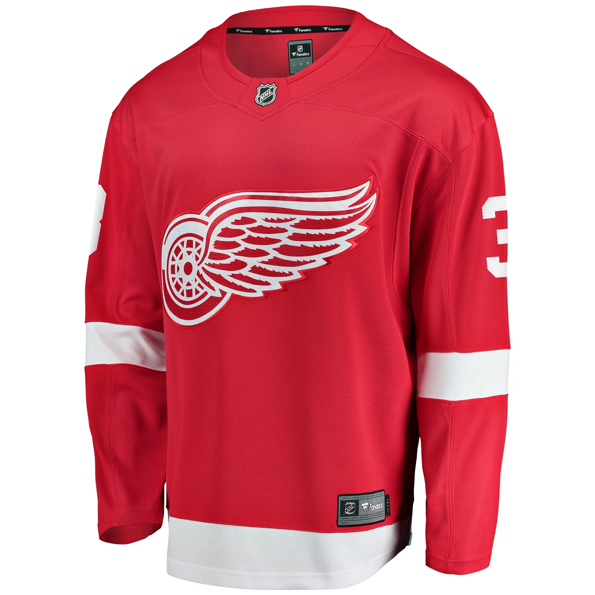 Men's Fanatics Justin Holl Red Detroit Red Wings Home Breakaway Jersey