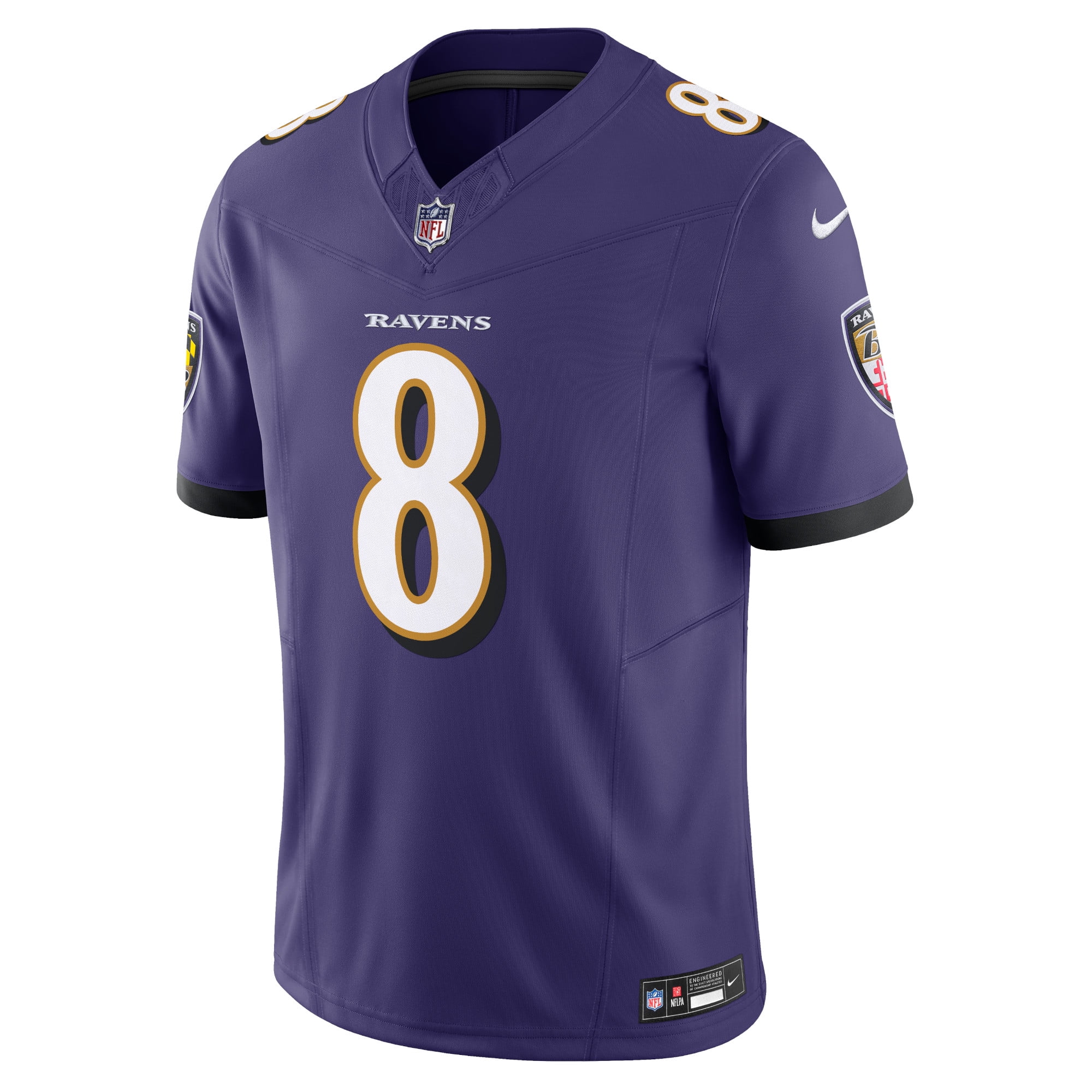 Men's Nike Lamar Jackson Purple Baltimore Ravens Vapor F.U.S.E. Limited Jersey