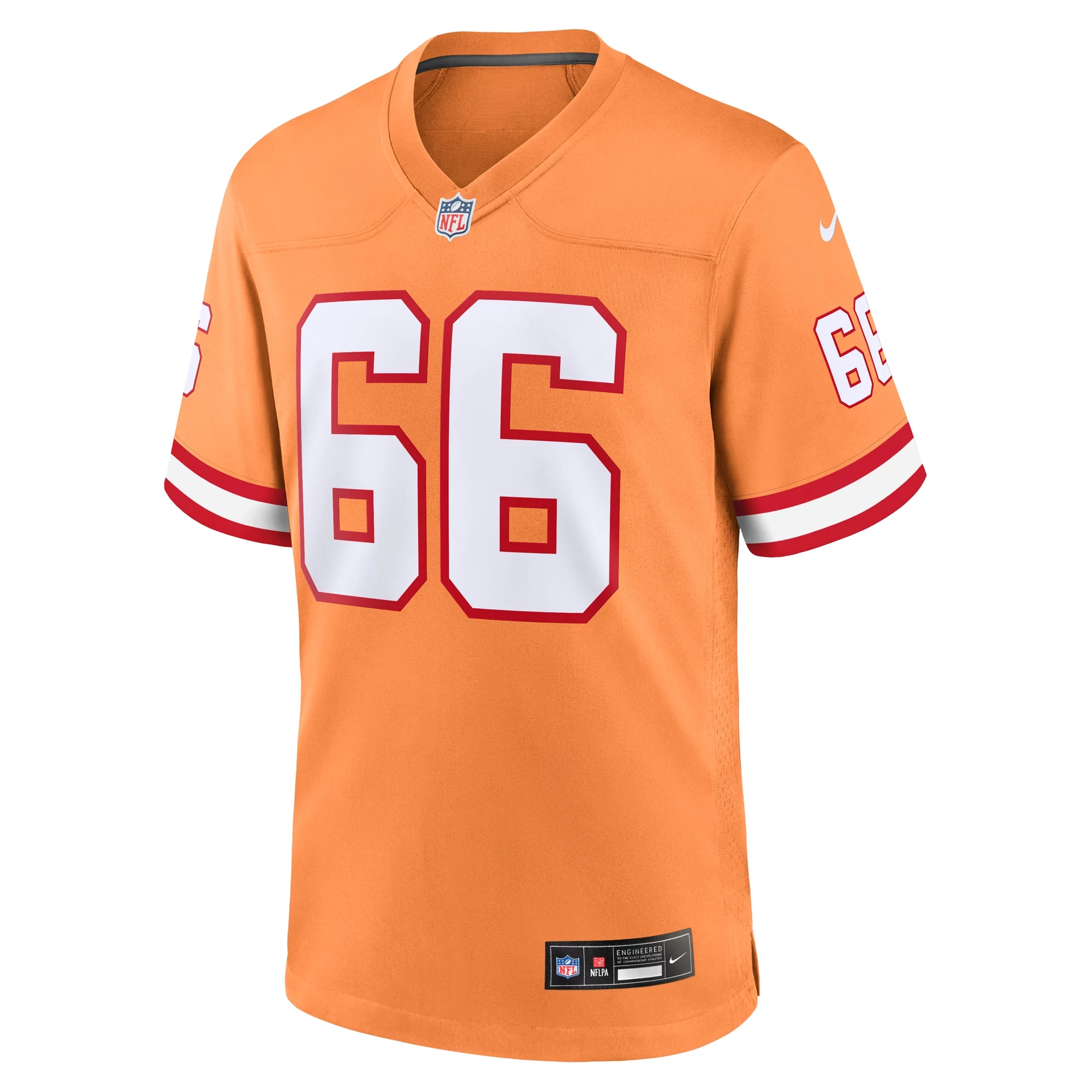Men's Nike Ryan Jensen Orange Tampa Bay Buccaneers Throwback Game Jersey