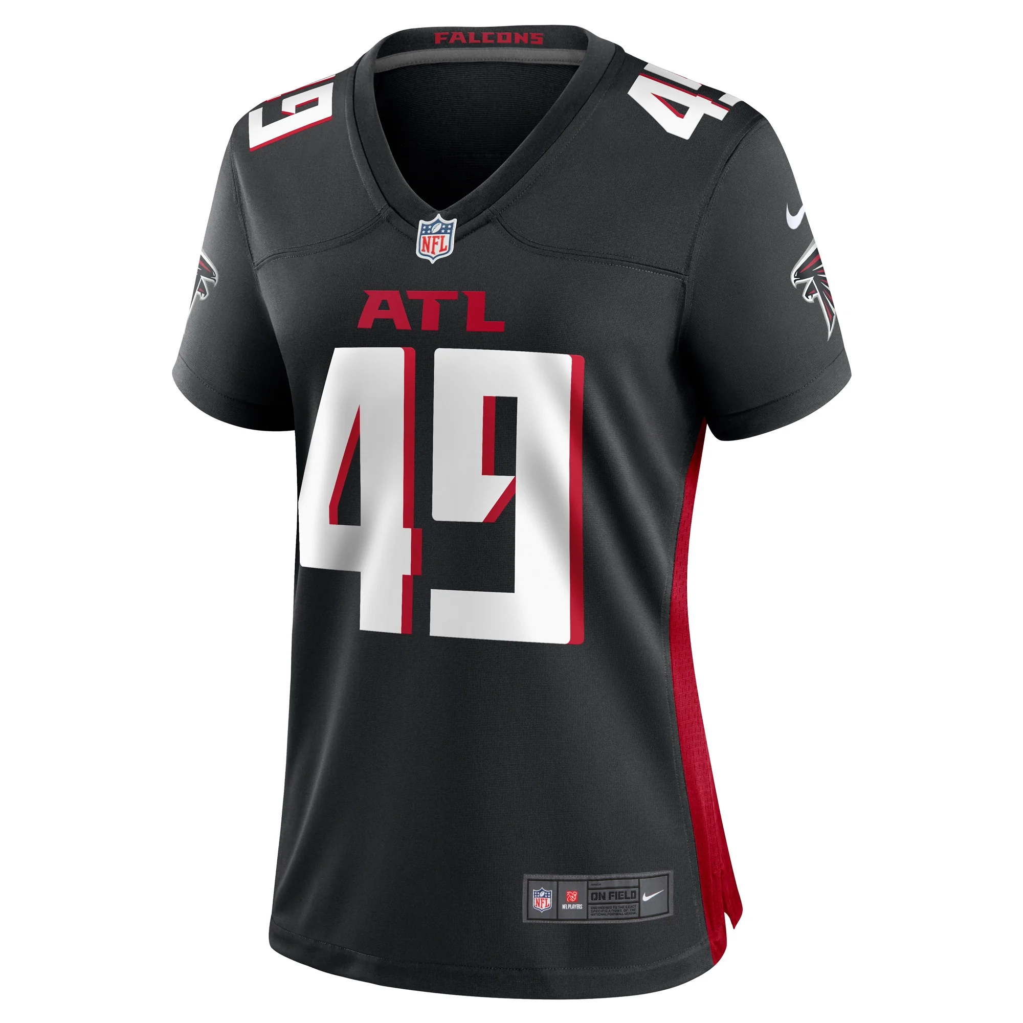 Women's Nike Liam McCullough Black Atlanta Falcons Team Game Jersey