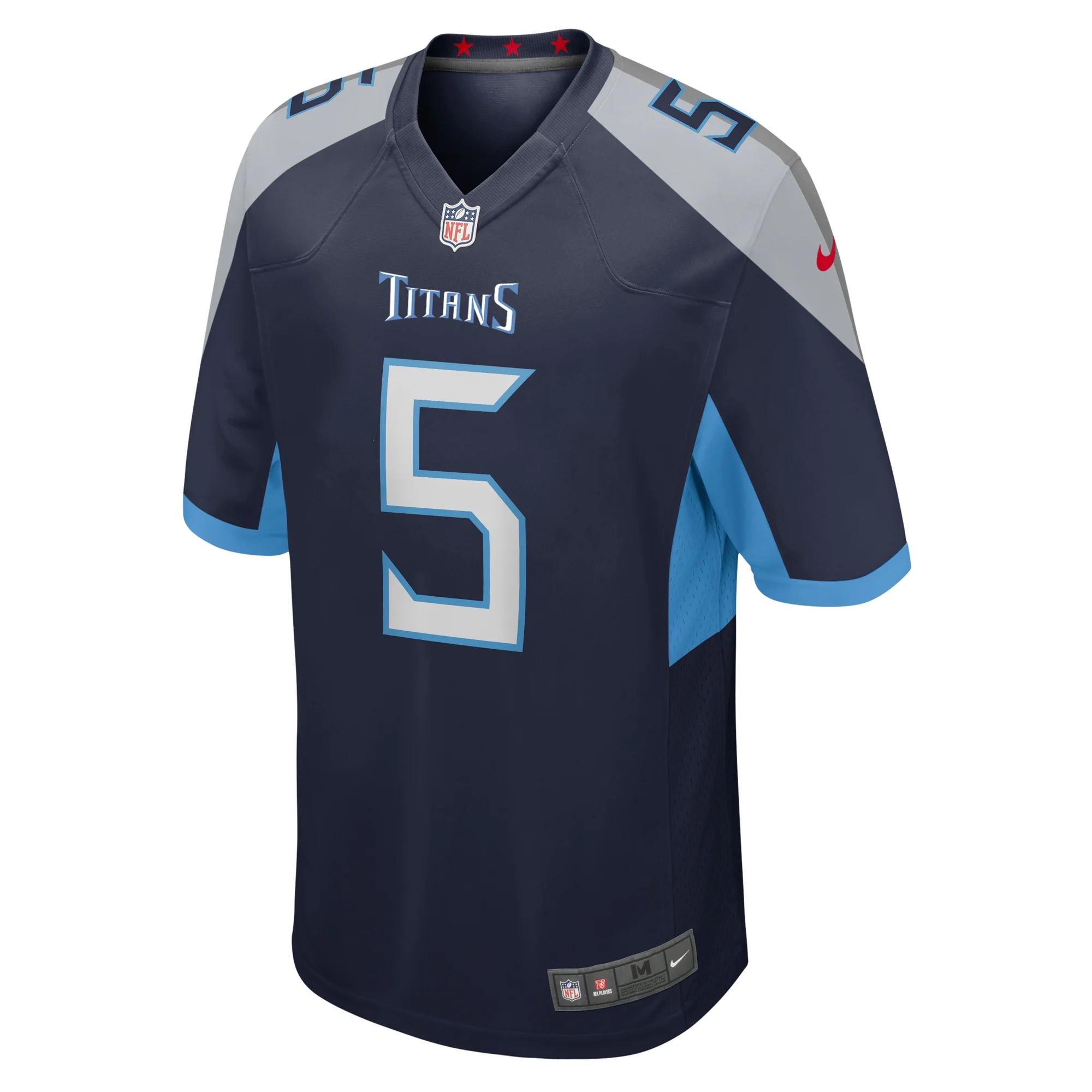 Men's Nike Kearis Jackson Navy Tennessee Titans Team Game Jersey