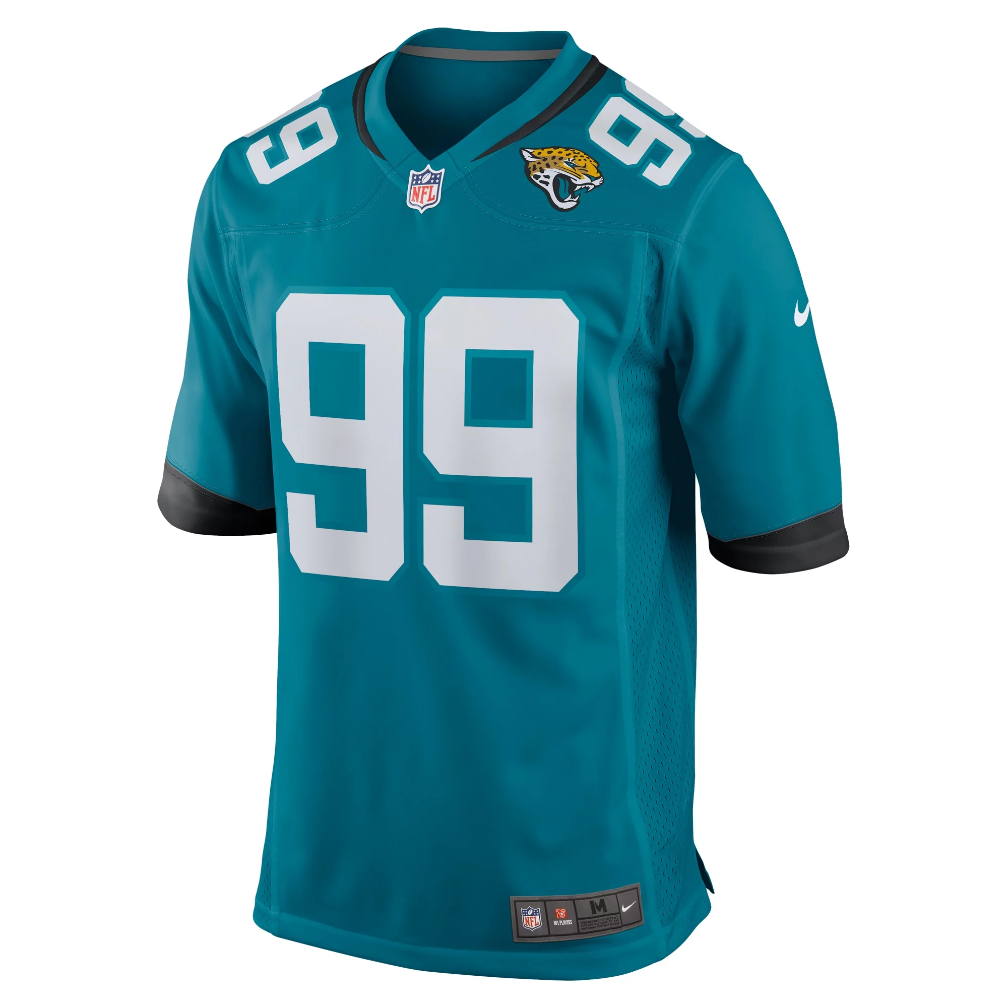 Men's Nike Jeremiah Ledbetter Teal Jacksonville Jaguars Home Game Player Jersey