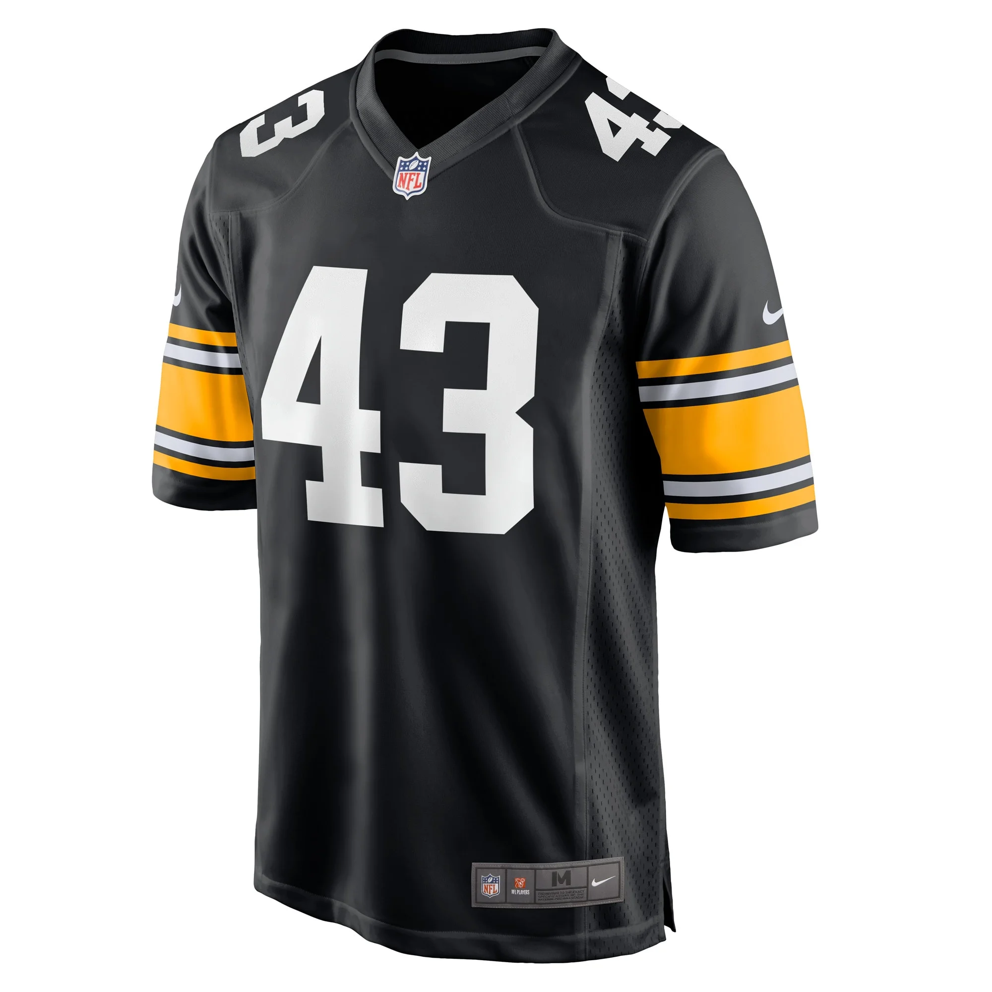Men's Nike Troy Polamalu Black Pittsburgh Steelers Retired Player Jersey