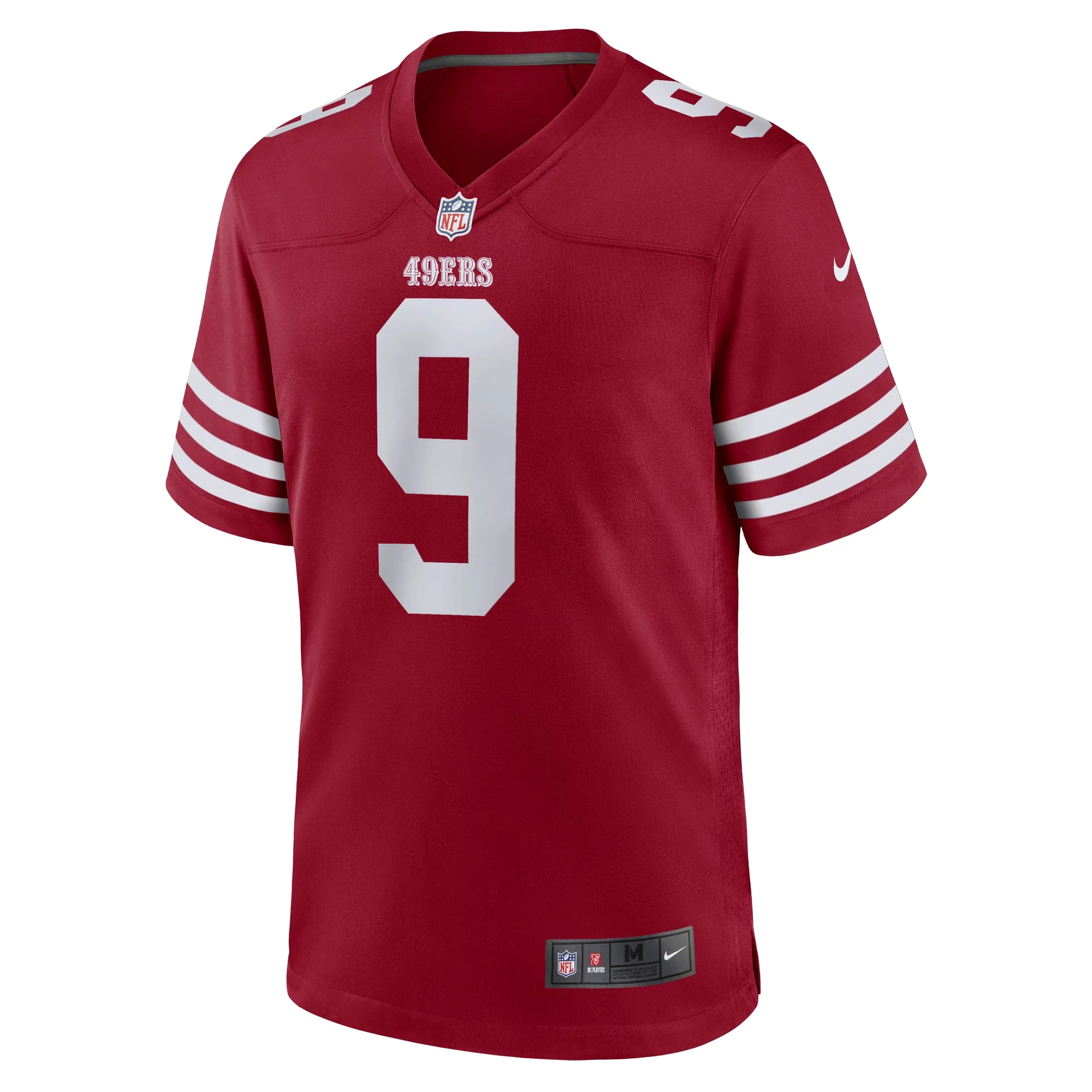 Men's Nike Brayden Willis Scarlet San Francisco 49ers Team Game Jersey