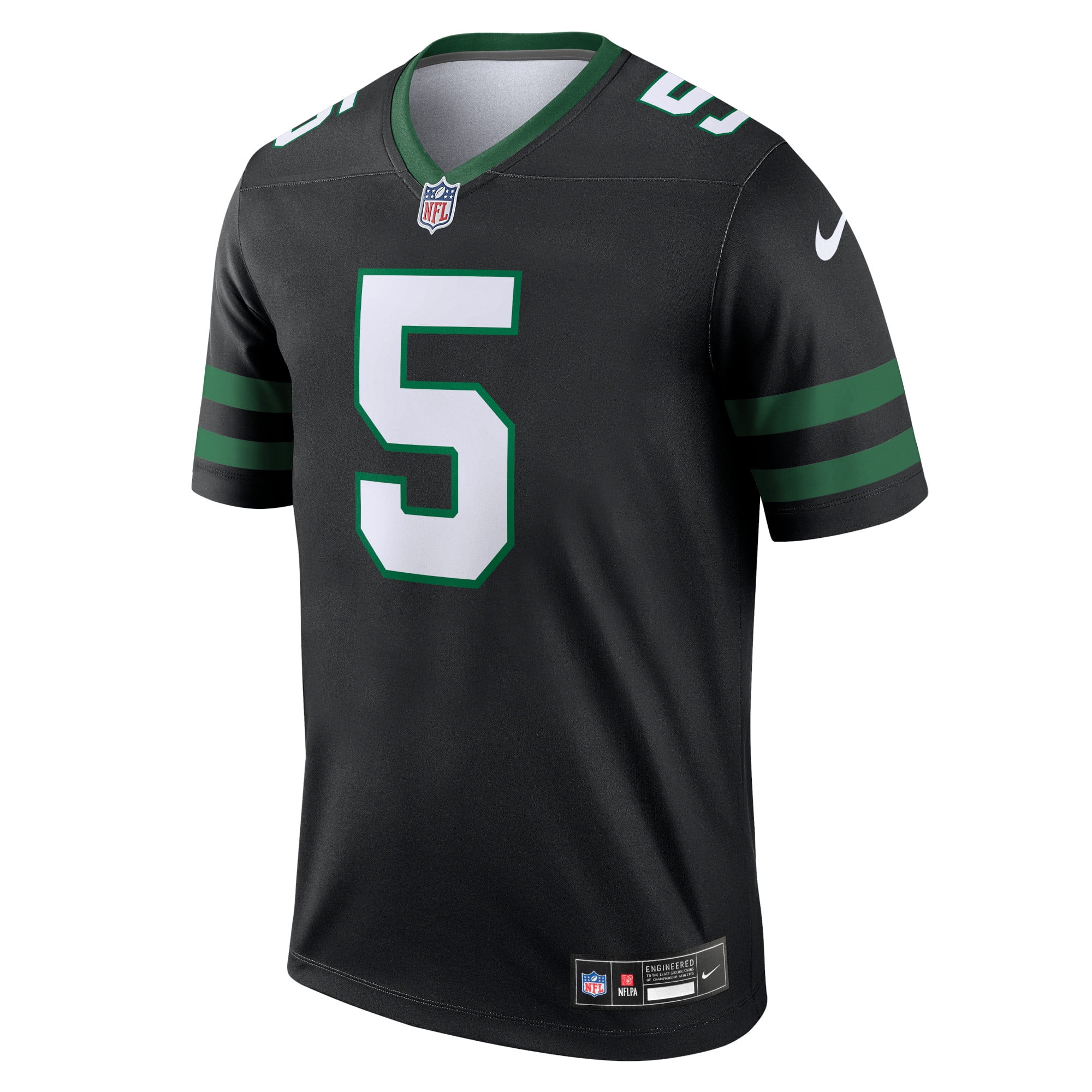 Men's Nike Garrett Wilson Legacy Black New York Jets Alternate Legend Jersey