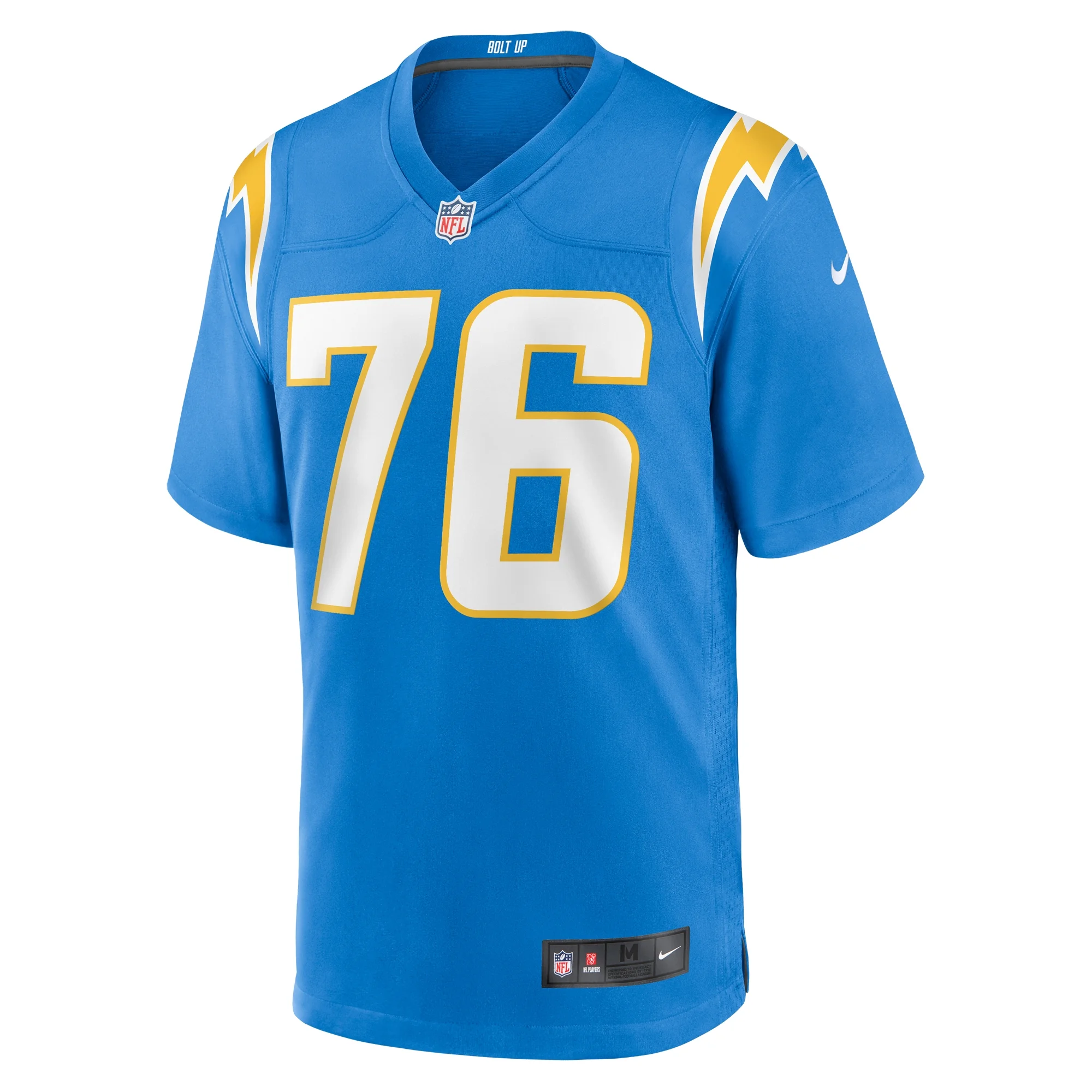 Men's Nike Joe Alt Powder Blue Los Angeles Chargers 2024 NFL Draft First Round Pick Player Game Jersey