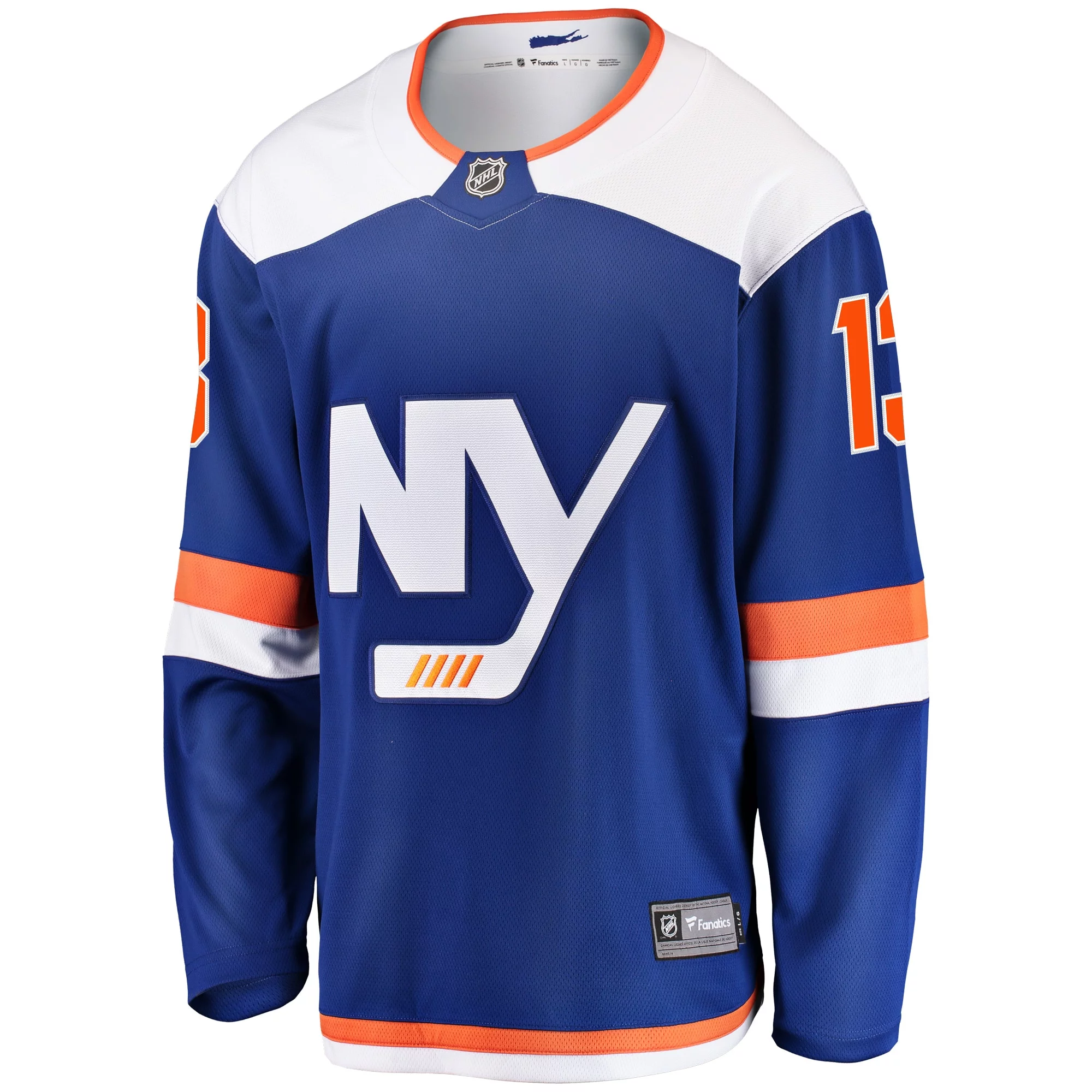 Men's Fanatics Mathew Barzal Blue New York Islanders Alternate Breakaway Jersey
