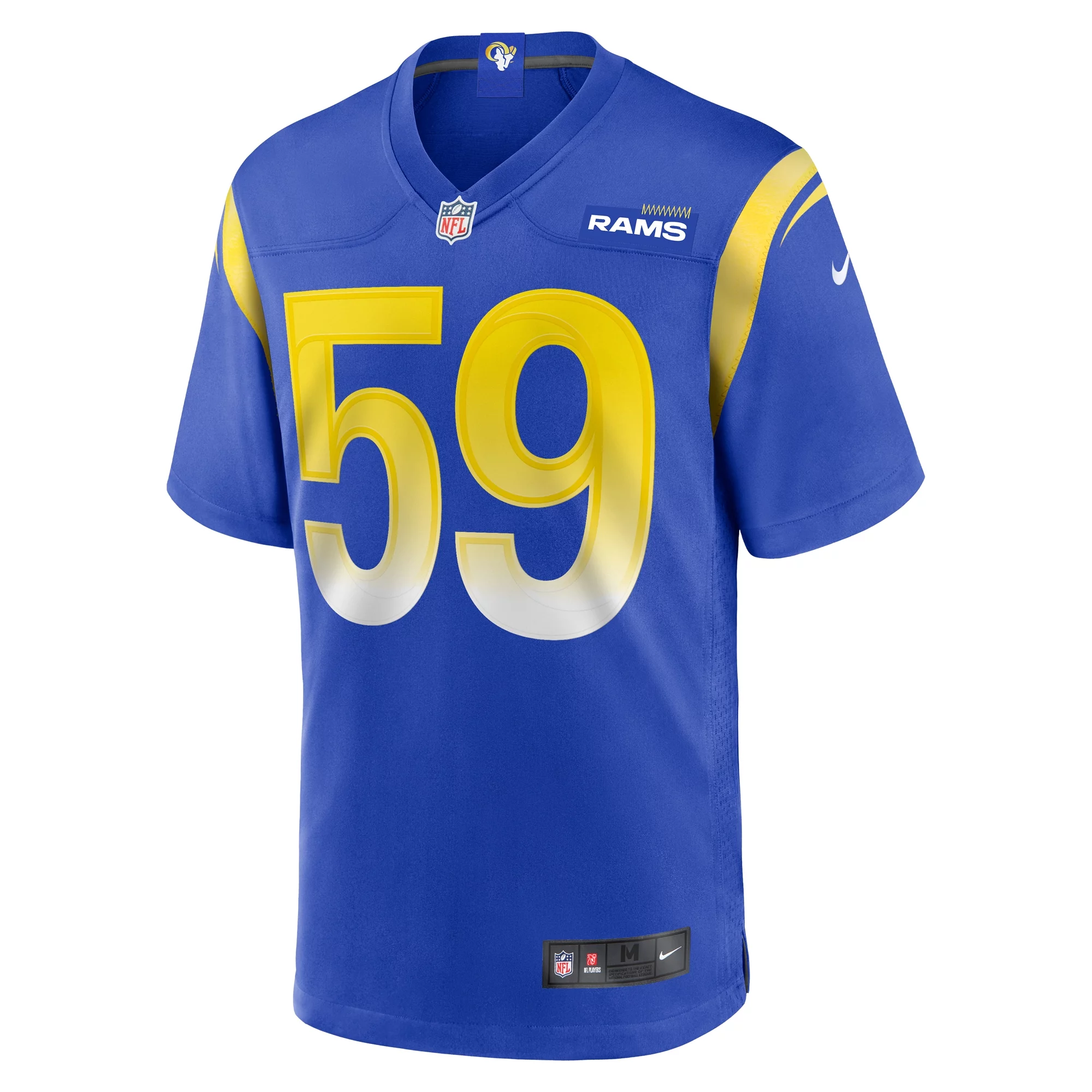 Men's Nike Troy Reeder Royal Los Angeles Rams Team Game Jersey