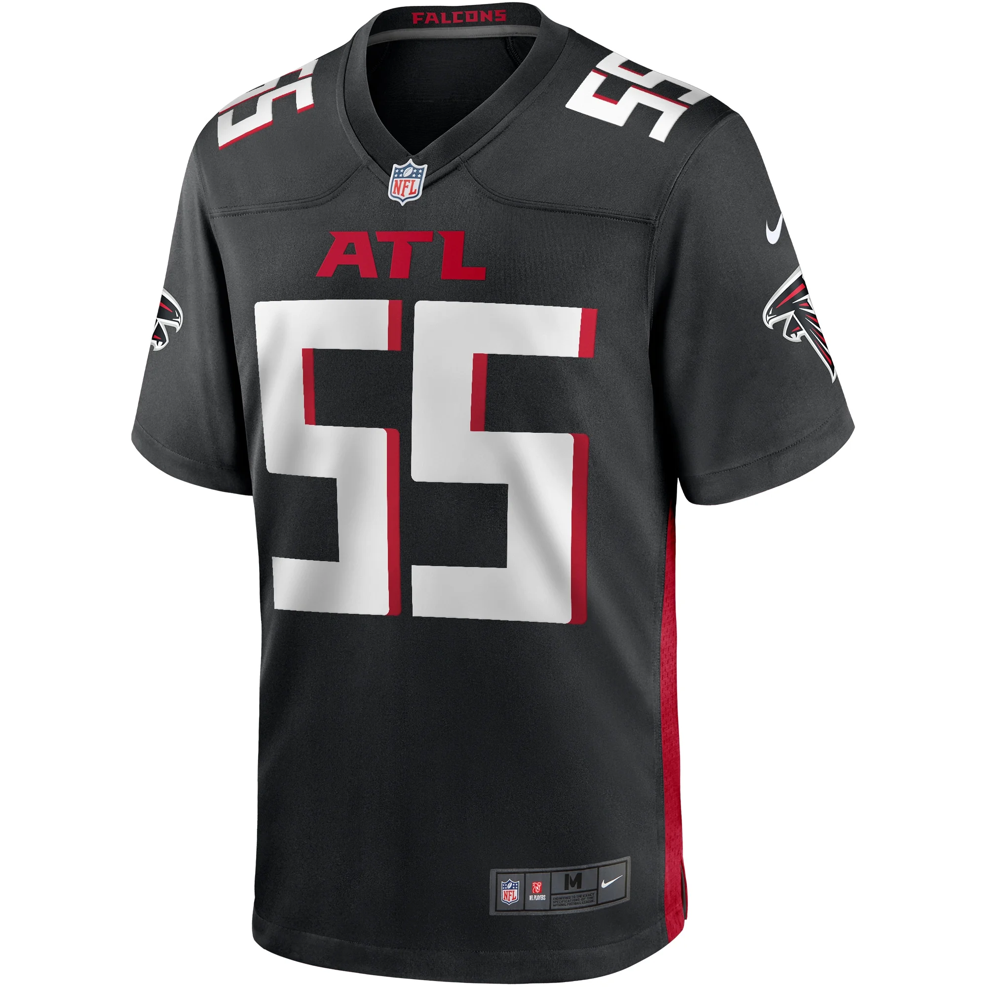 Men's Nike John Abraham Black Atlanta Falcons Game Retired Player Jersey